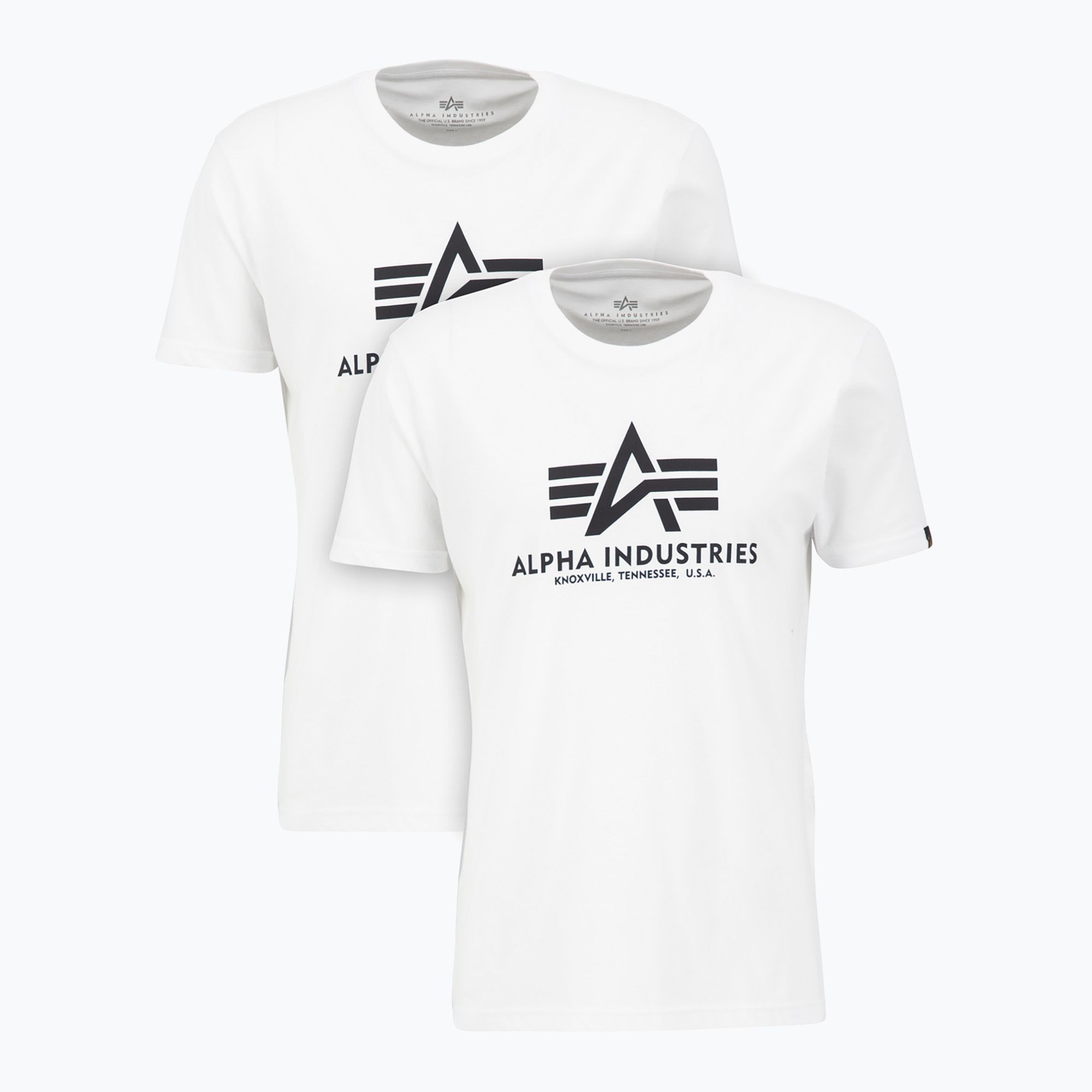 Koszulka męska Alpha Industries Basic T 2 szt. white 