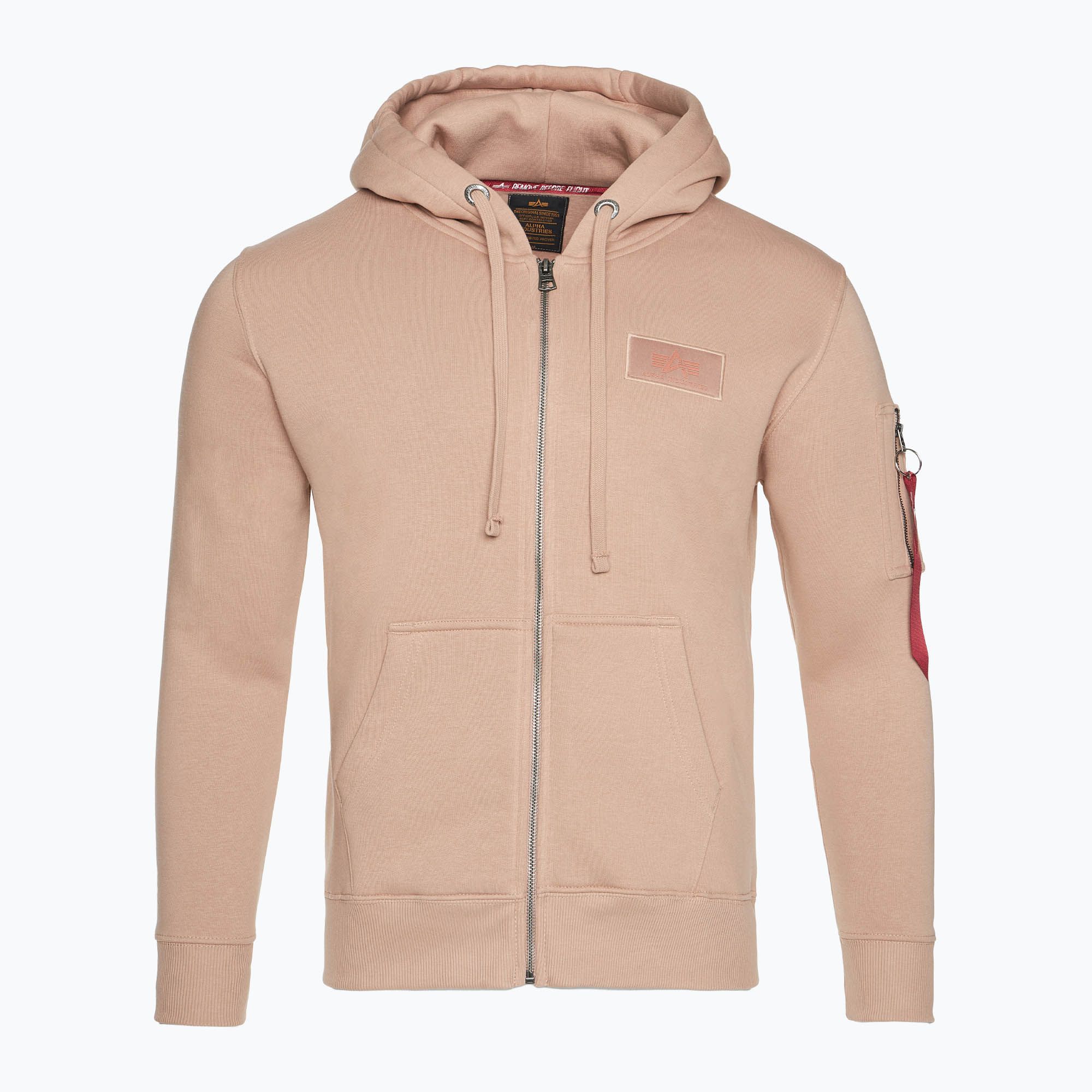 Bluza męska Alpha Industries Back Print Zip dusty coral 