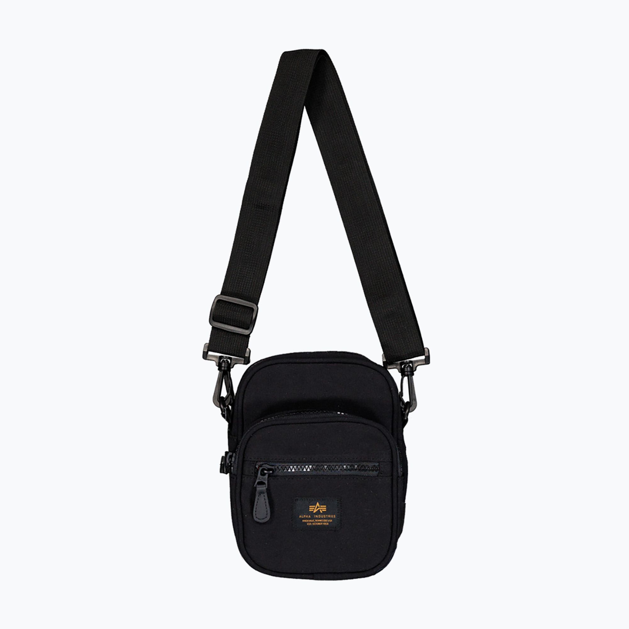 Saszetka męska Alpha Industries Label Messenger Bag Small 1 l black 