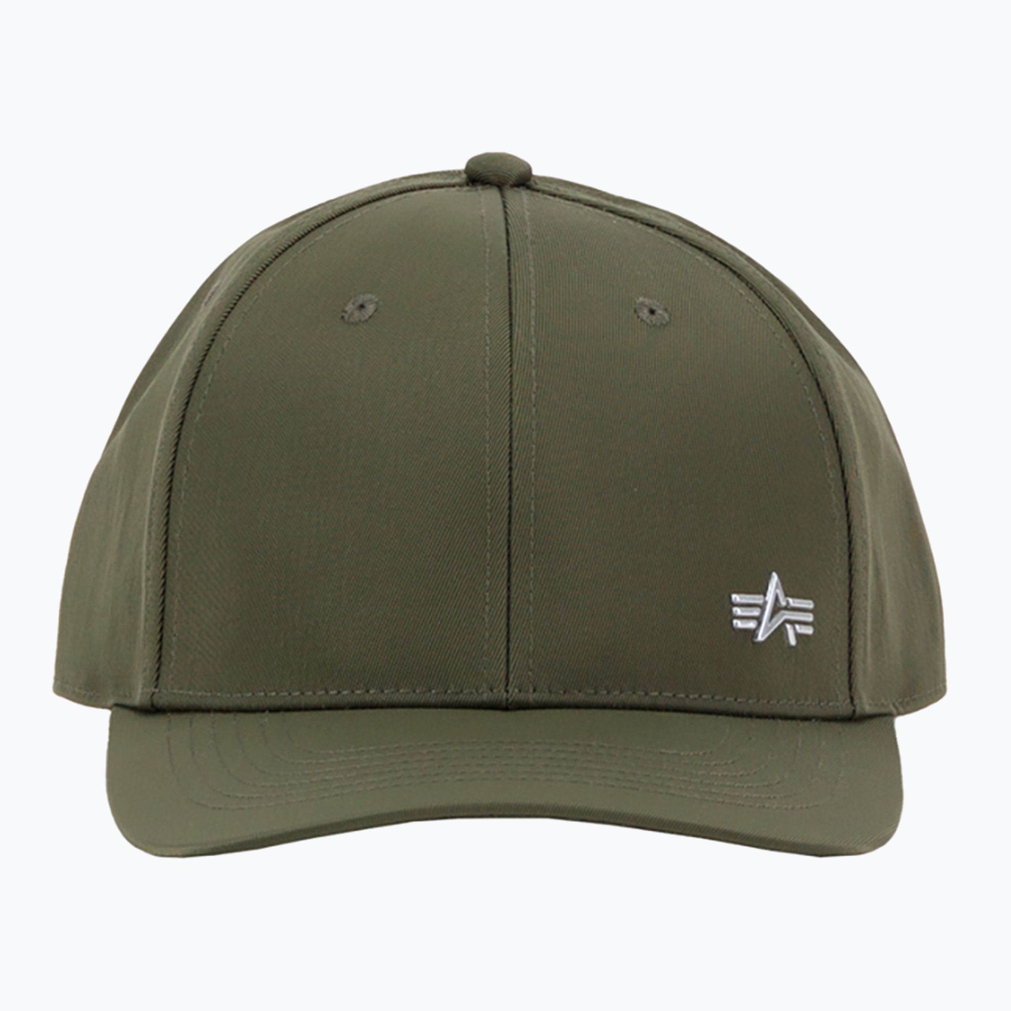 Czapka z daszkiem męska Alpha Industries Metal Label dark olive 