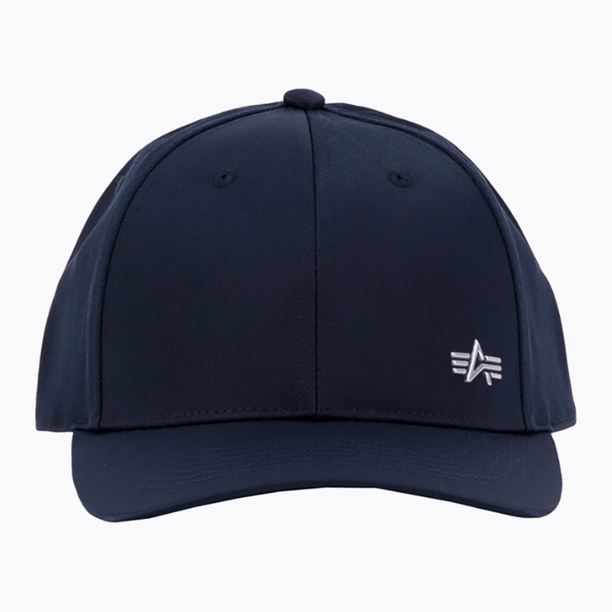 Czapka z daszkiem męska Alpha Industries Metal Label rep blue/chrome 