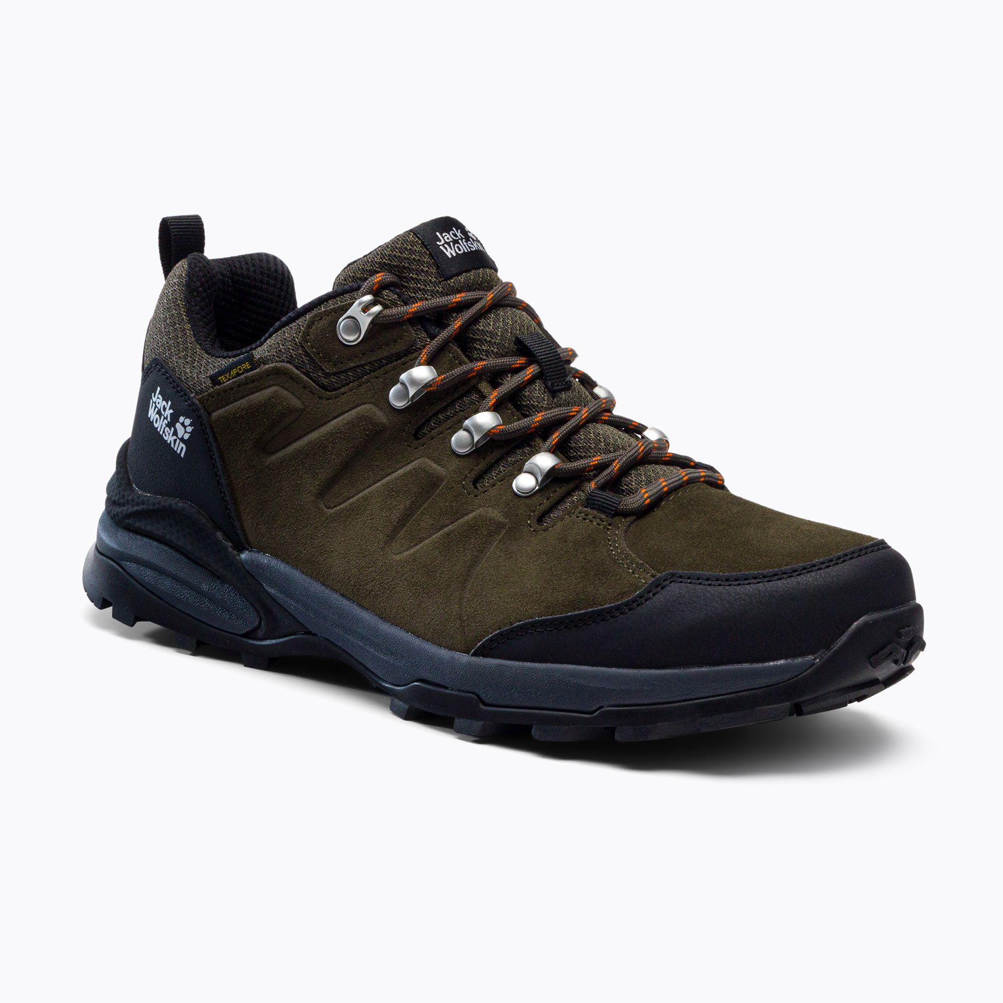 Buty trekkingowe męskie Jack Wolfskin Refugio Texapore Low khaki/ phantom 