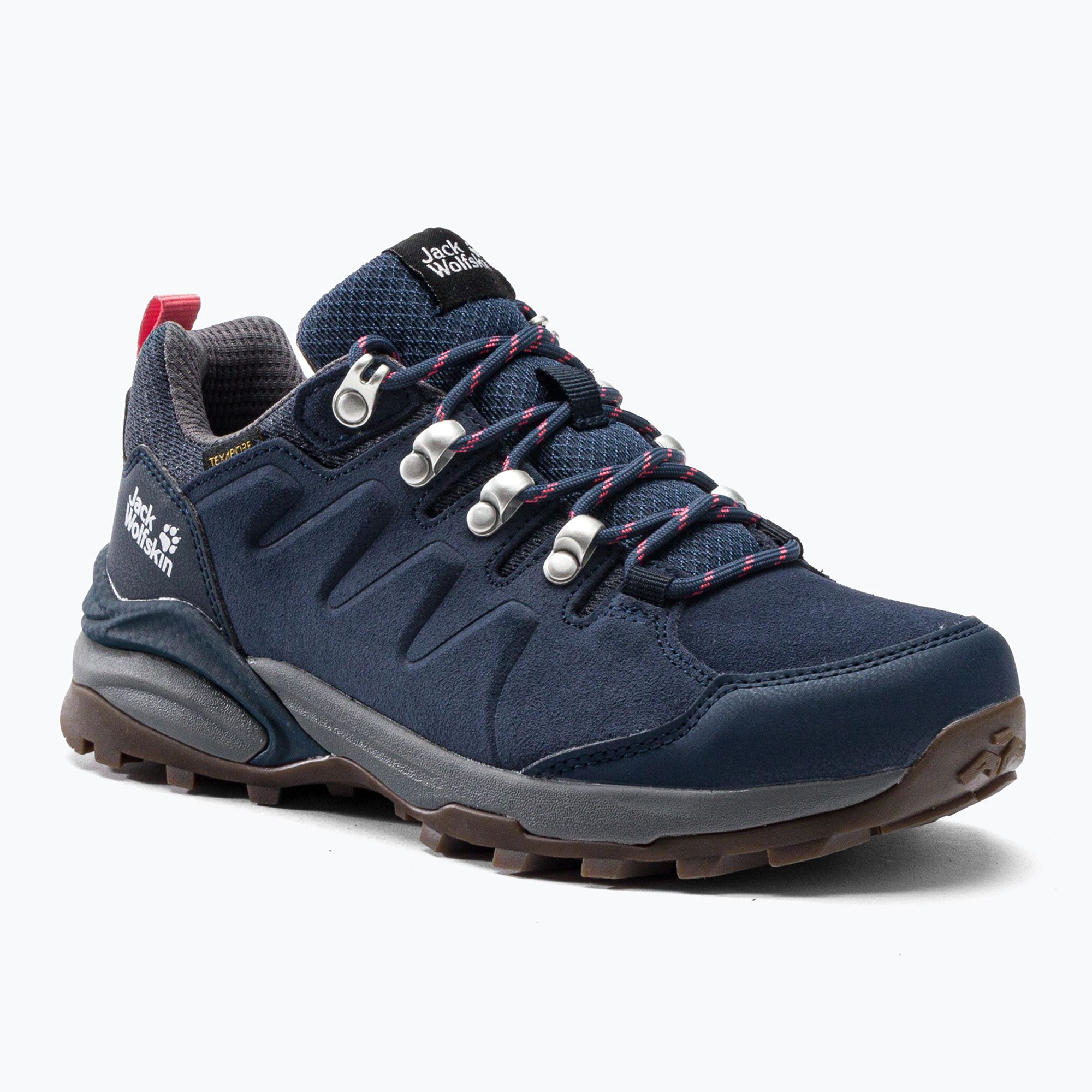 Buty trekkingowe damskie Jack Wolfskin Refugio Texapore Low dark blue/grey 