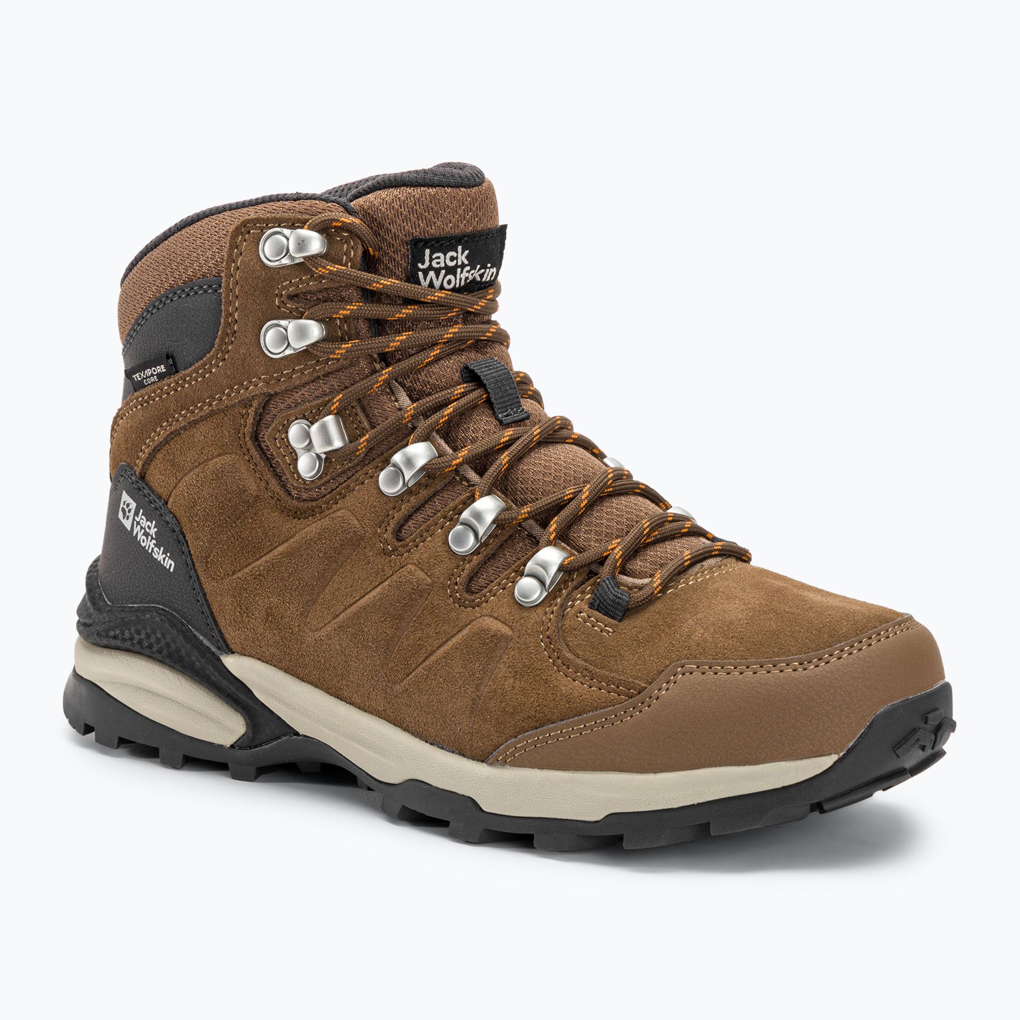 Buty trekkingowe damskie Jack Wolfskin Refugio Texapore Mid brown/apricot 