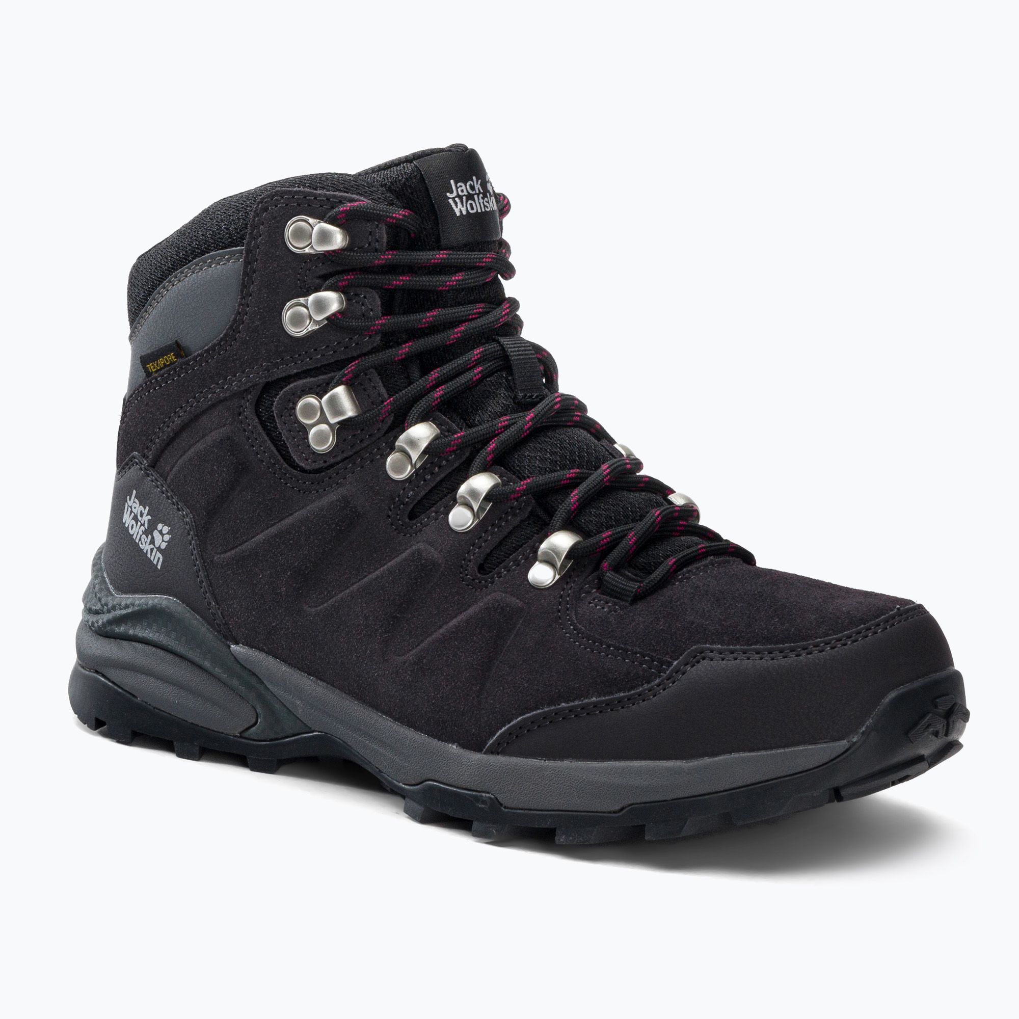Buty trekkingowe damskie Jack Wolfskin Refugio Texapore Mid dark steel/purple 