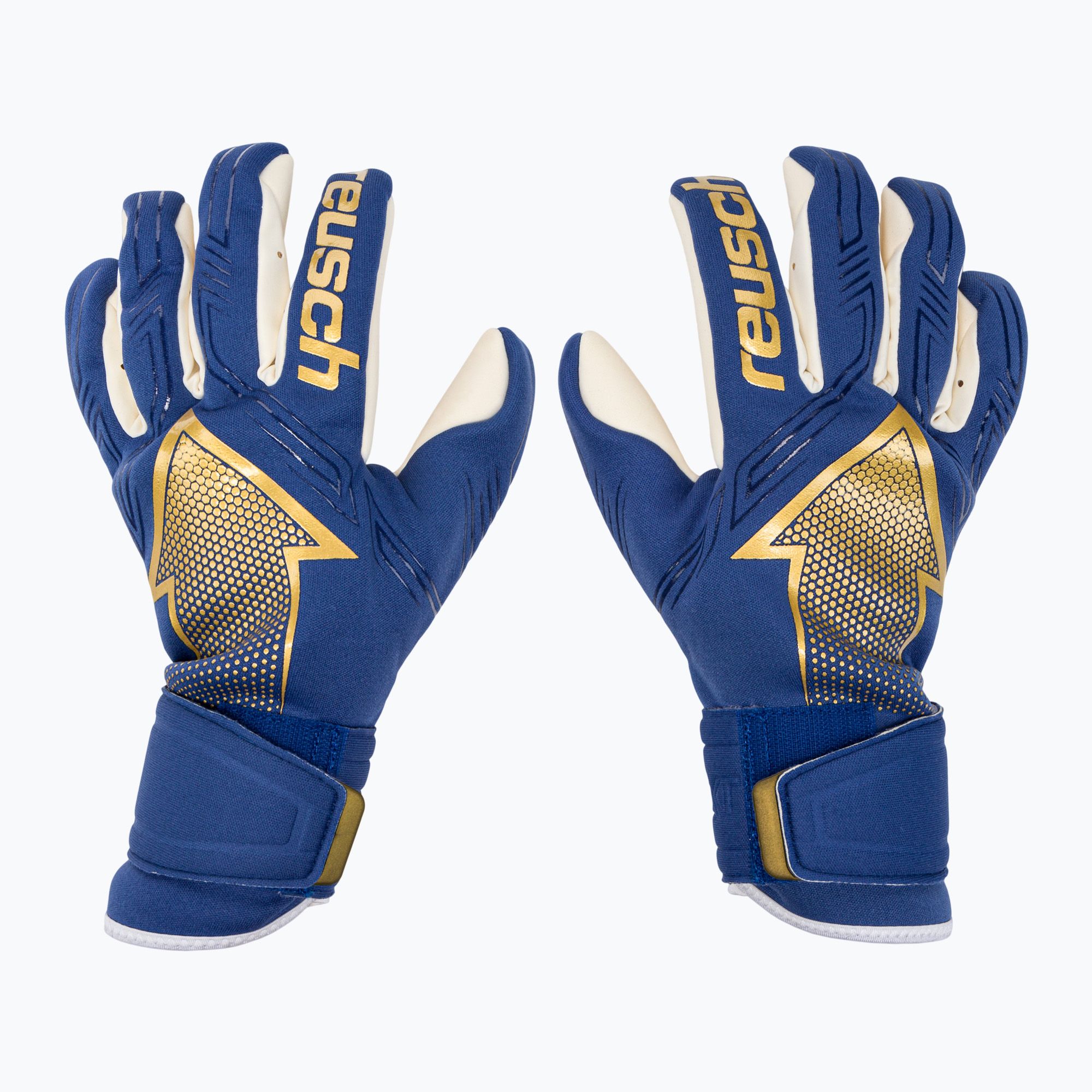 Rękawice bramkarskie Reusch Arrow Gold X true blue/gold 