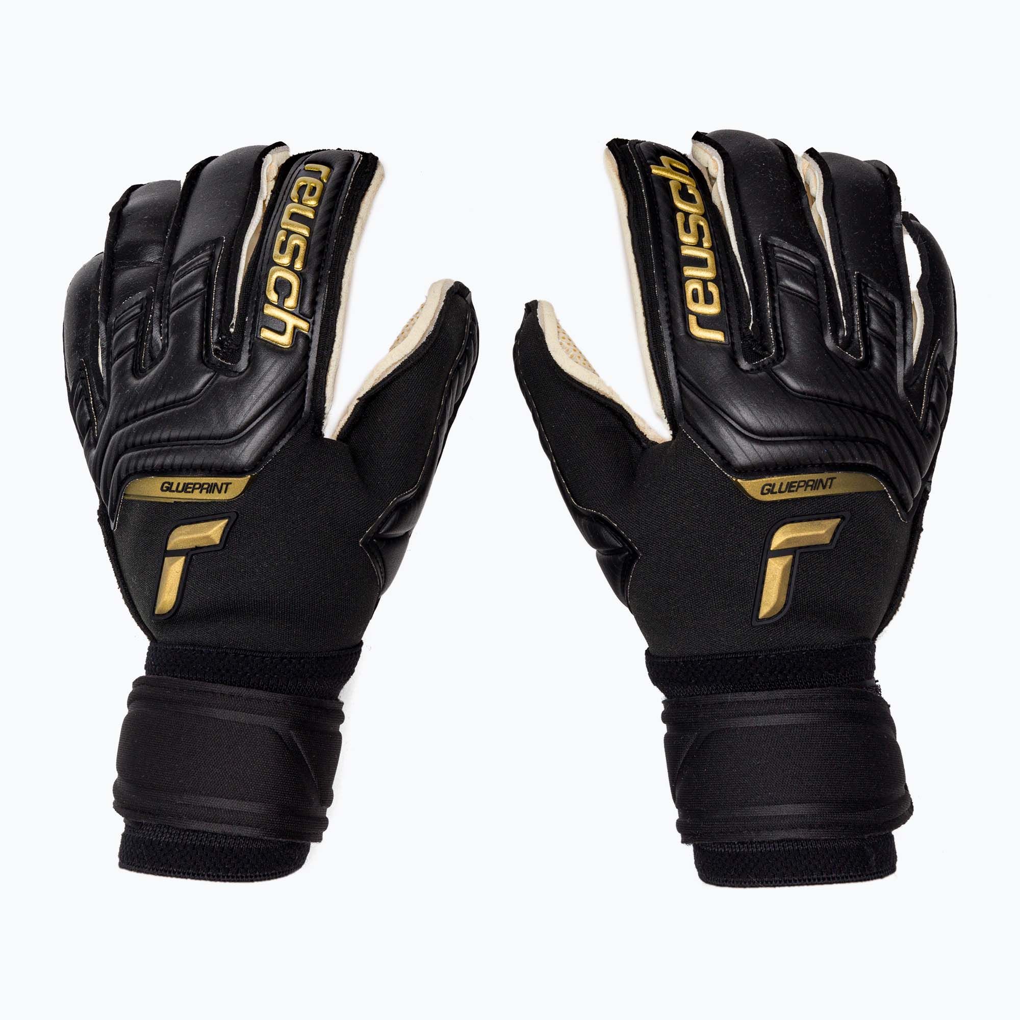 Rękawice bramkarskie Reusch Attrakt Gold X GluePrint black/gold 