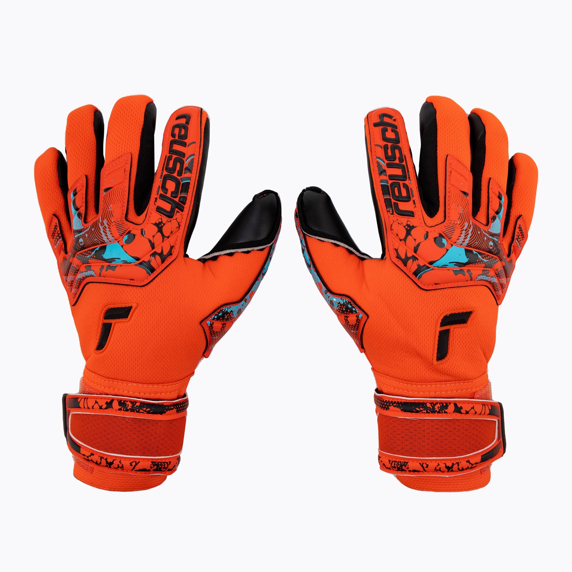 Rękawice bramkarskie Reusch Attrakt Duo bright red/future blue/black 