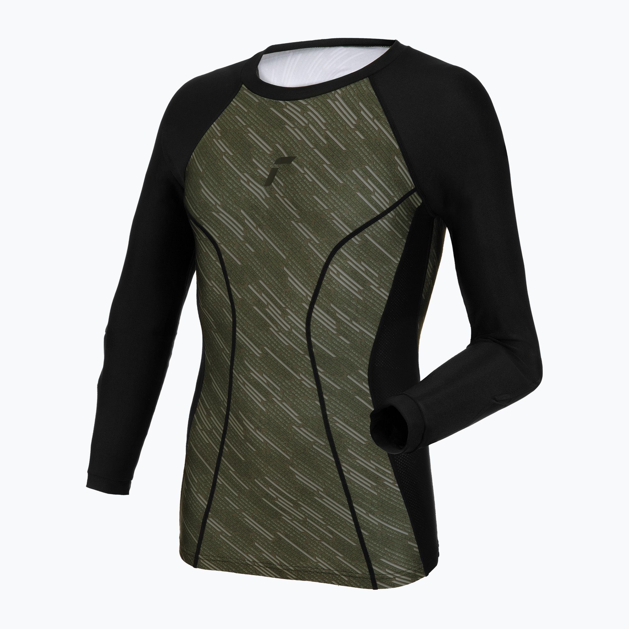 Longsleeve bramkarski Reusch Padded Eco Undershirt black/desert green 