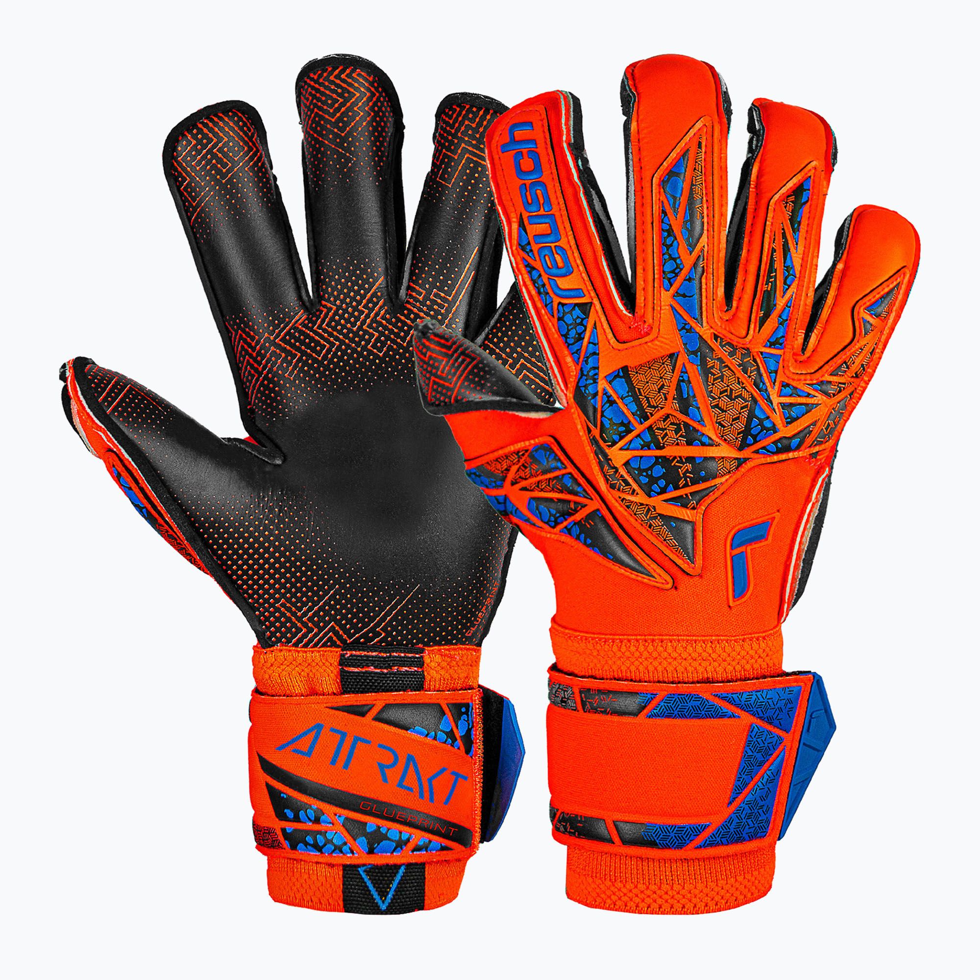 Rękawice bramkarskie Reusch Attrakt Gold X Evolution GluePrint hyper orng/elec blue/blck 