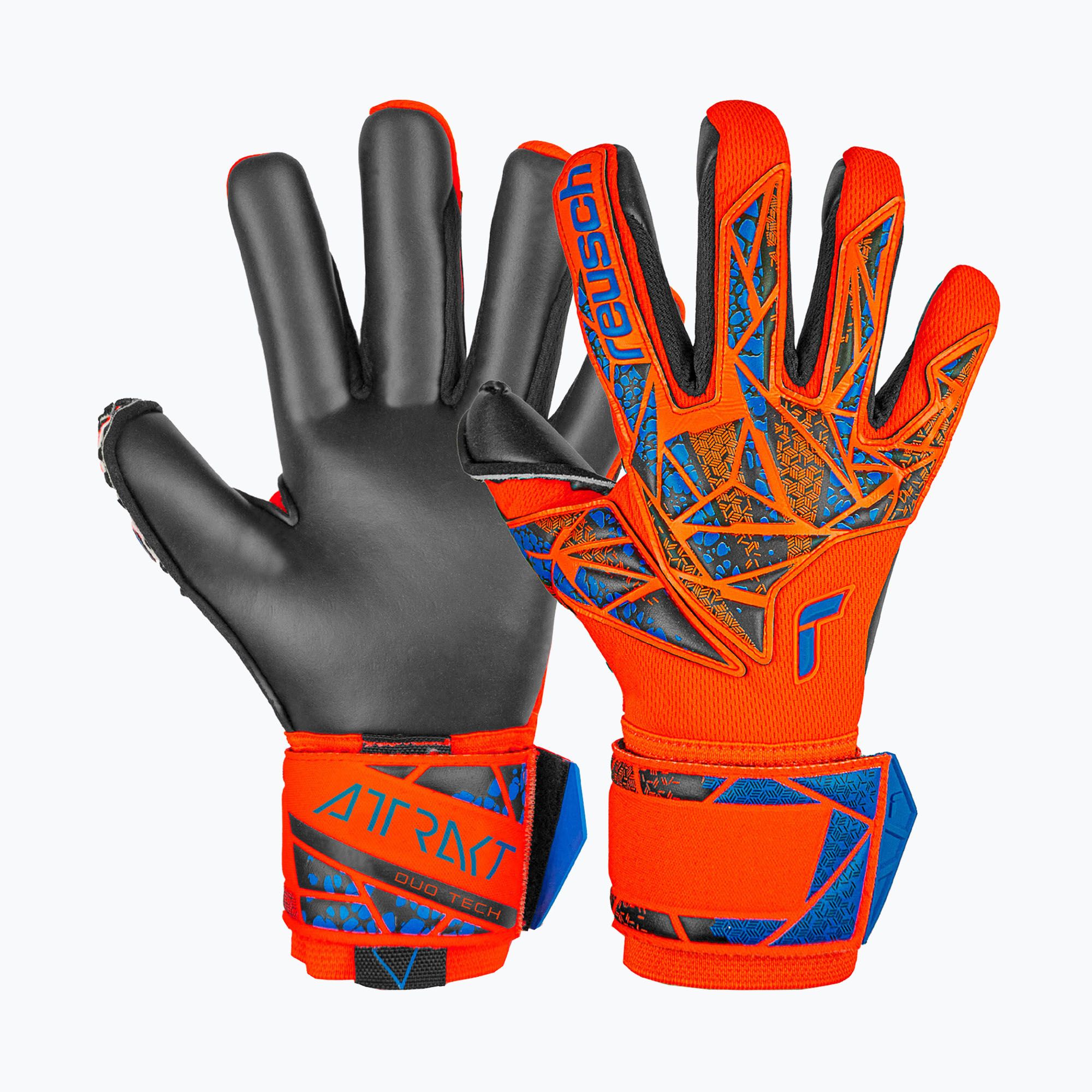 Rękawice bramkarskie Reusch Attrakt Duo hyper orange/electric blue/black 