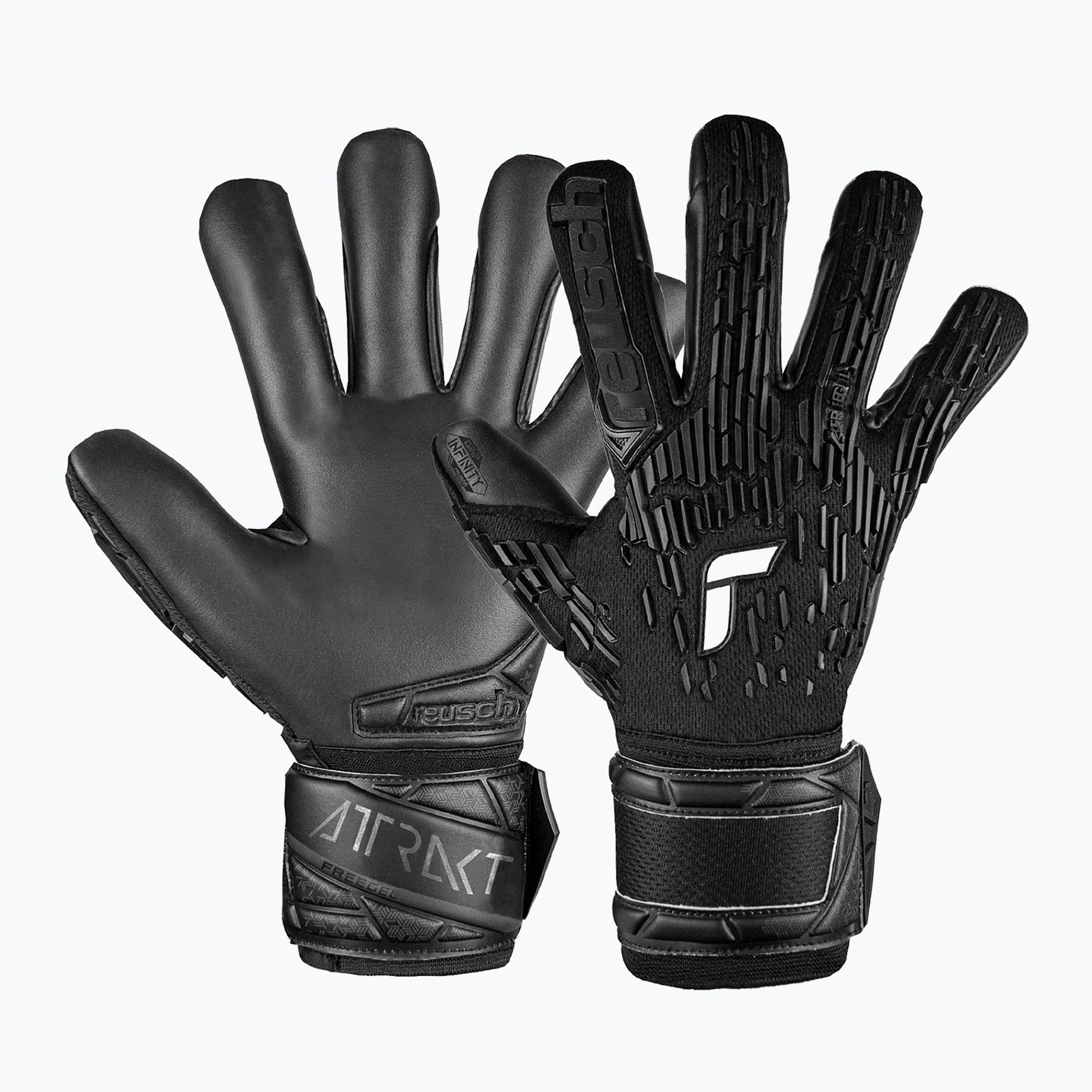 Rękawice bramkarskie Reusch Attrakt Freegel Infinity Finger Support black 
