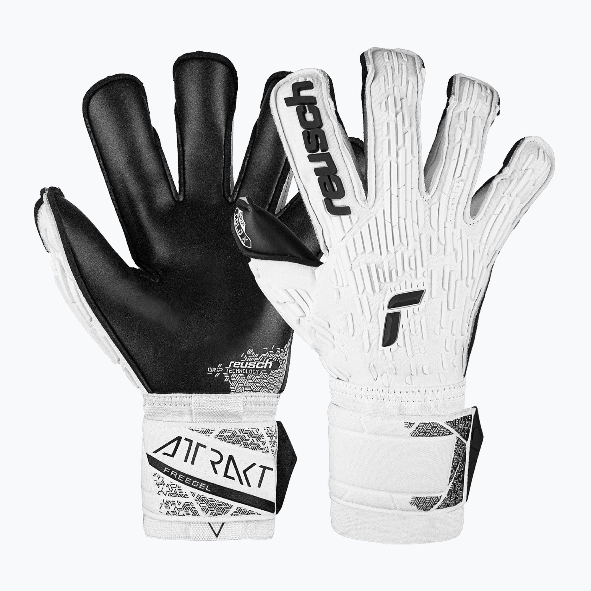 Rękawice bramkarskie Reusch Attrakt Freegel Gold X Evolution white/black 