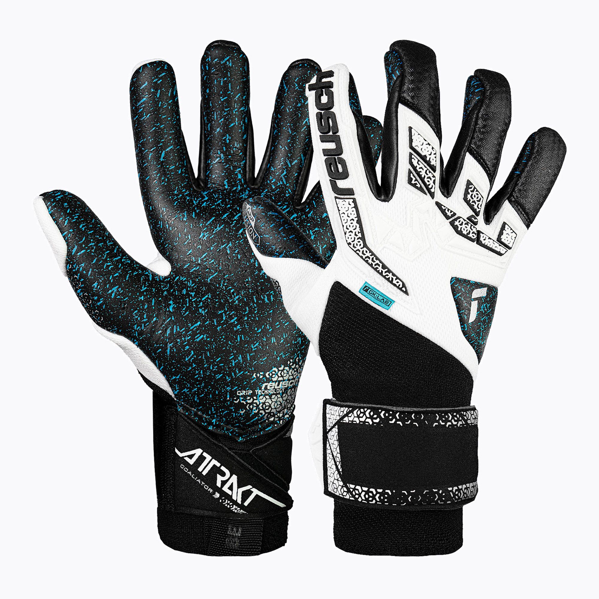 Rękawice bramkarskie Reusch Attrakt Freegel Fusion Goaliator white/silver/black 