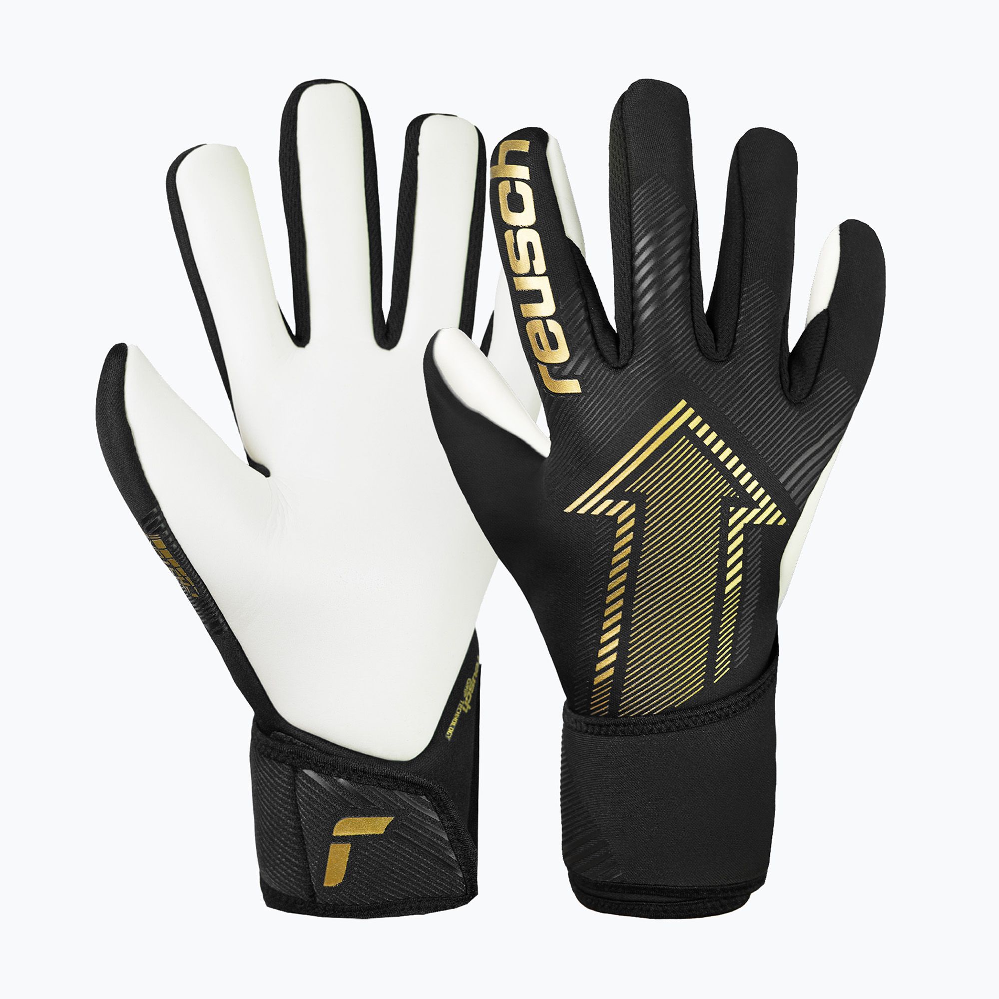 Rękawice bramkarskie Reusch Fastgrip Silver black/gold 