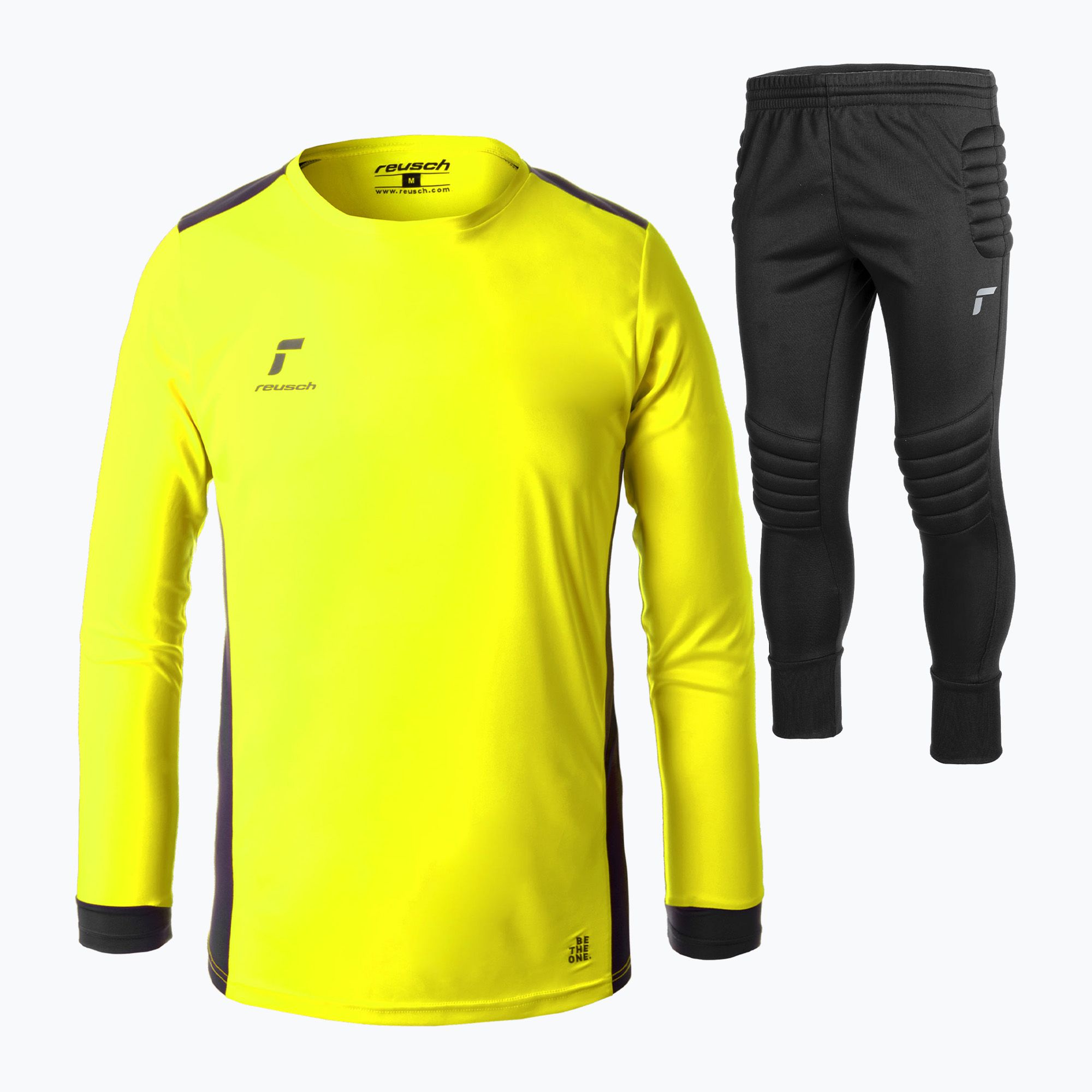Zestaw bramkarski dziecięcy Reusch Match Set Junior safety yellow/black 