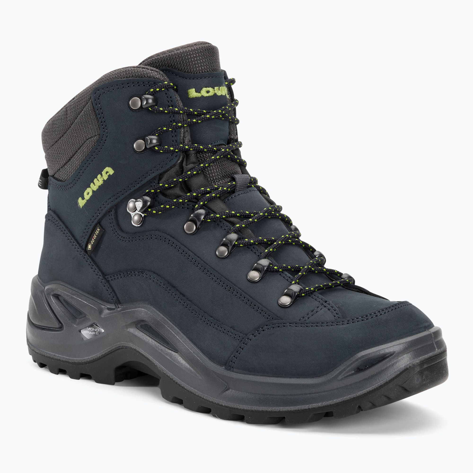 Buty turystyczne męskie LOWA Renegade GTX Mid dark blue/lime 