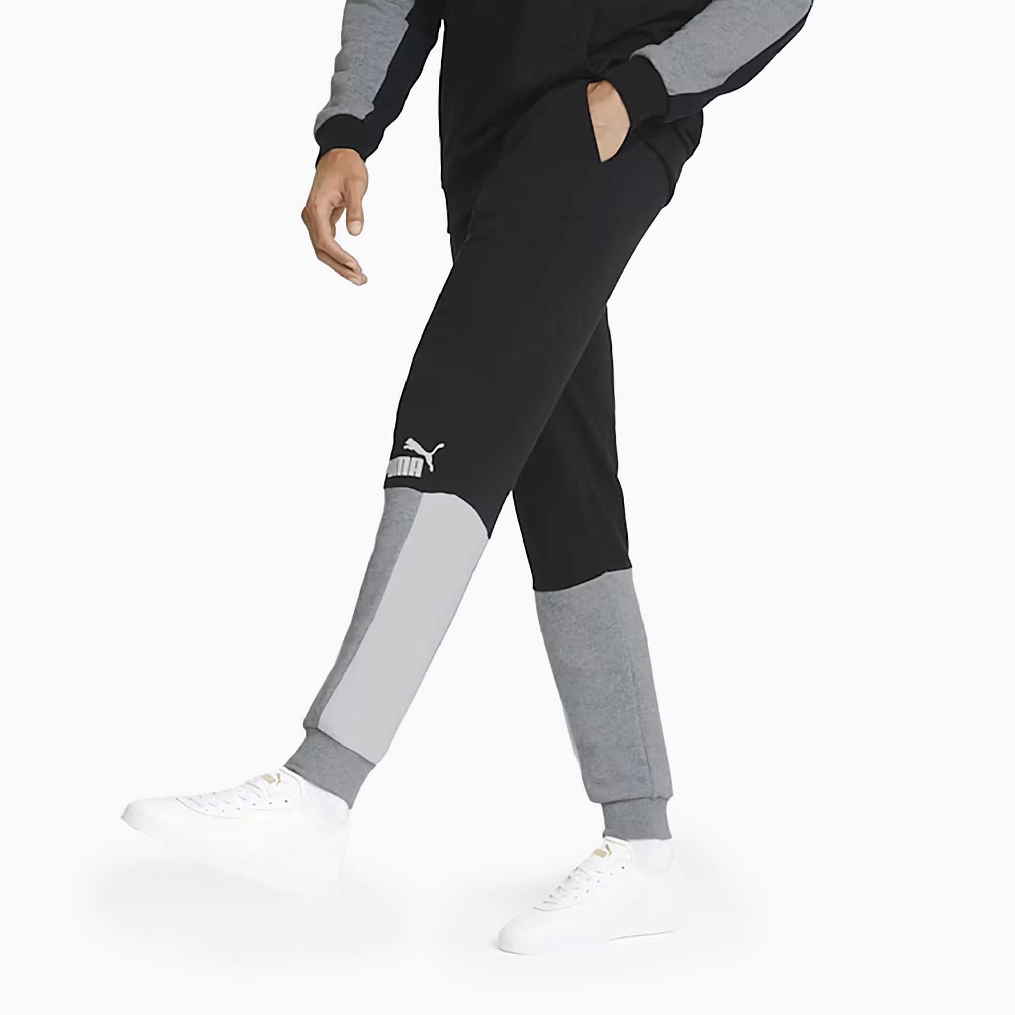 Spodnie męskie PUMA ESS+ Block Sweatpants TR puma black 