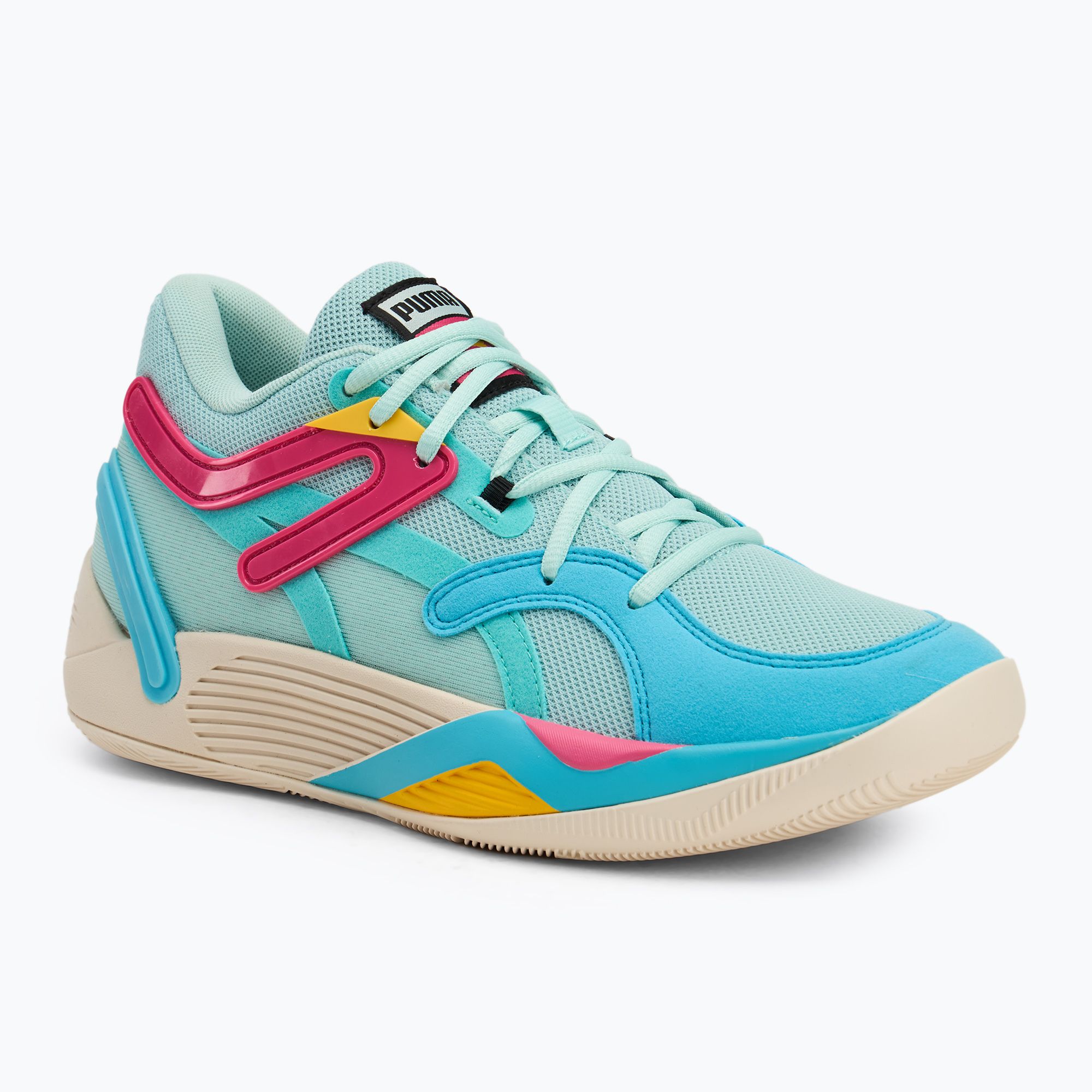 Buty męskie PUMA TRC Blaze Court eggshell blue/elektro pool 