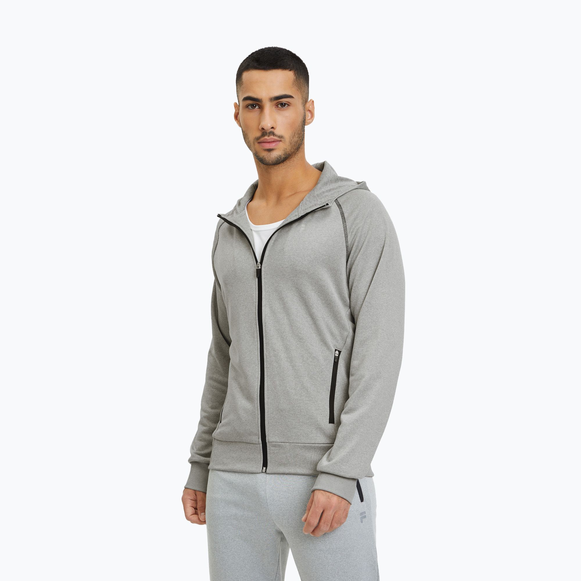 Bluza męska FILA Lage Slim light grey melange 