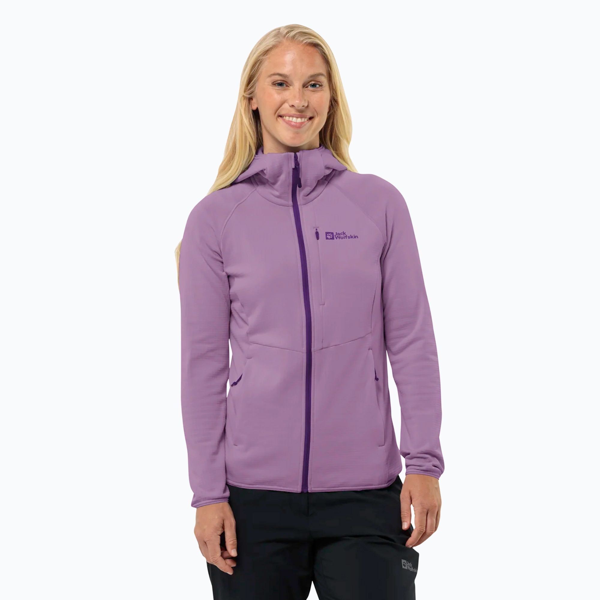 Bluza  polarowa damska Jack Wolfskin Kolbenberg Hooded Fz velvet 