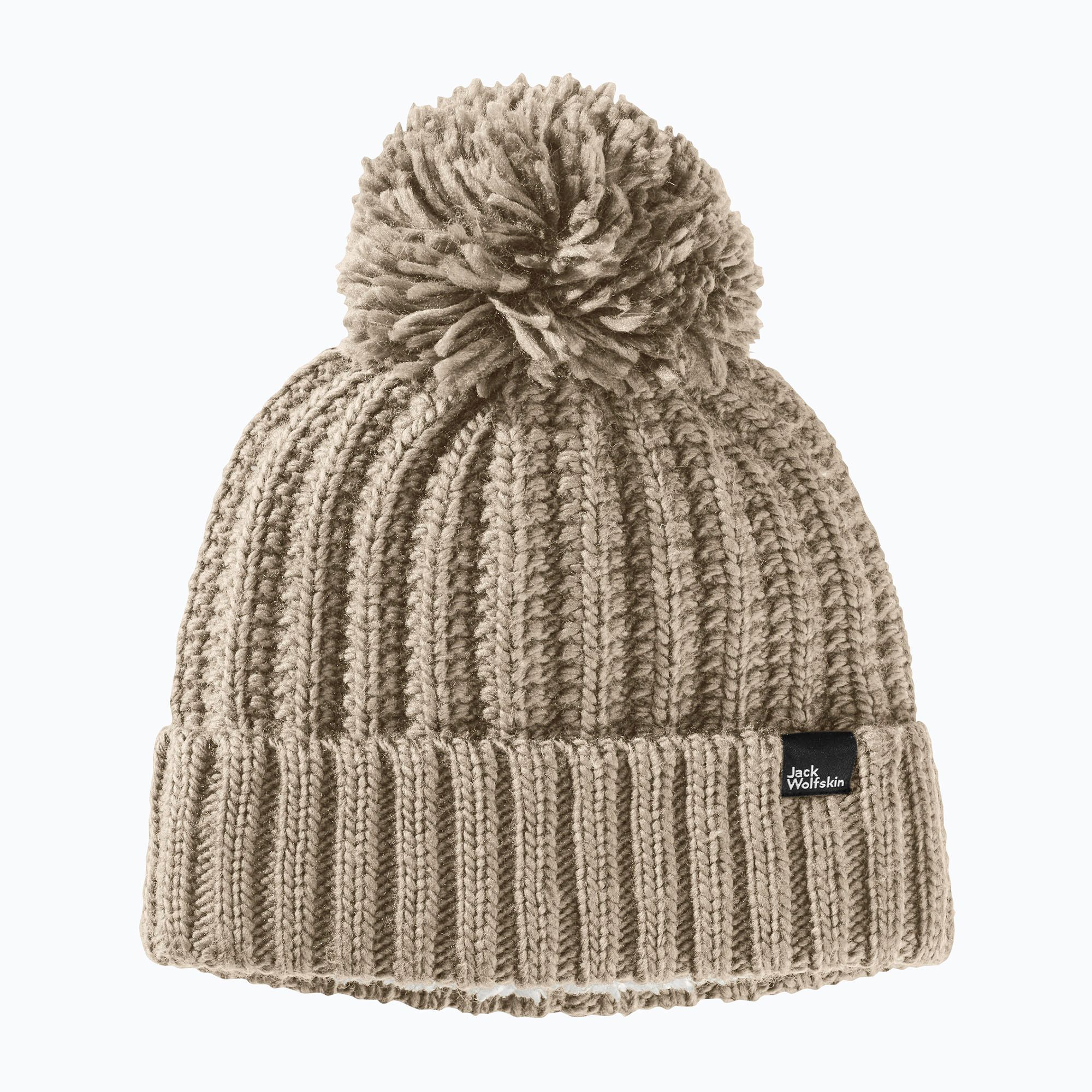 Czapka zimowa damska Jack Wolfskin Highloft Knit anis 