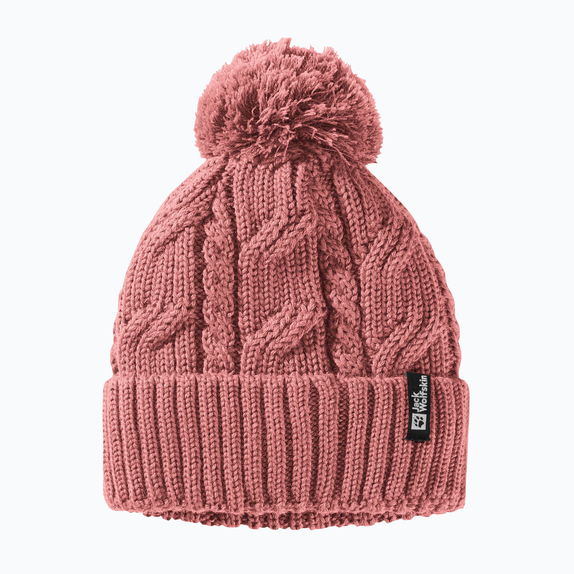 Czapka zimowa Jack Wolfskin Pompom mineral red 