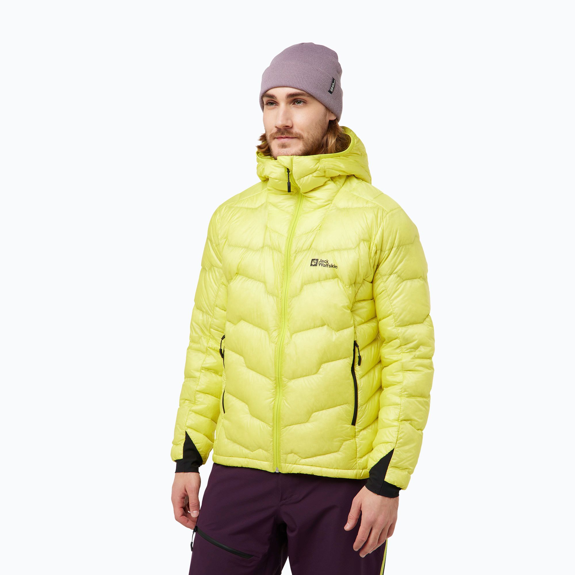Kurtka puchowa męska Jack Wolfskin Alpspitze Down Hoody firefly 