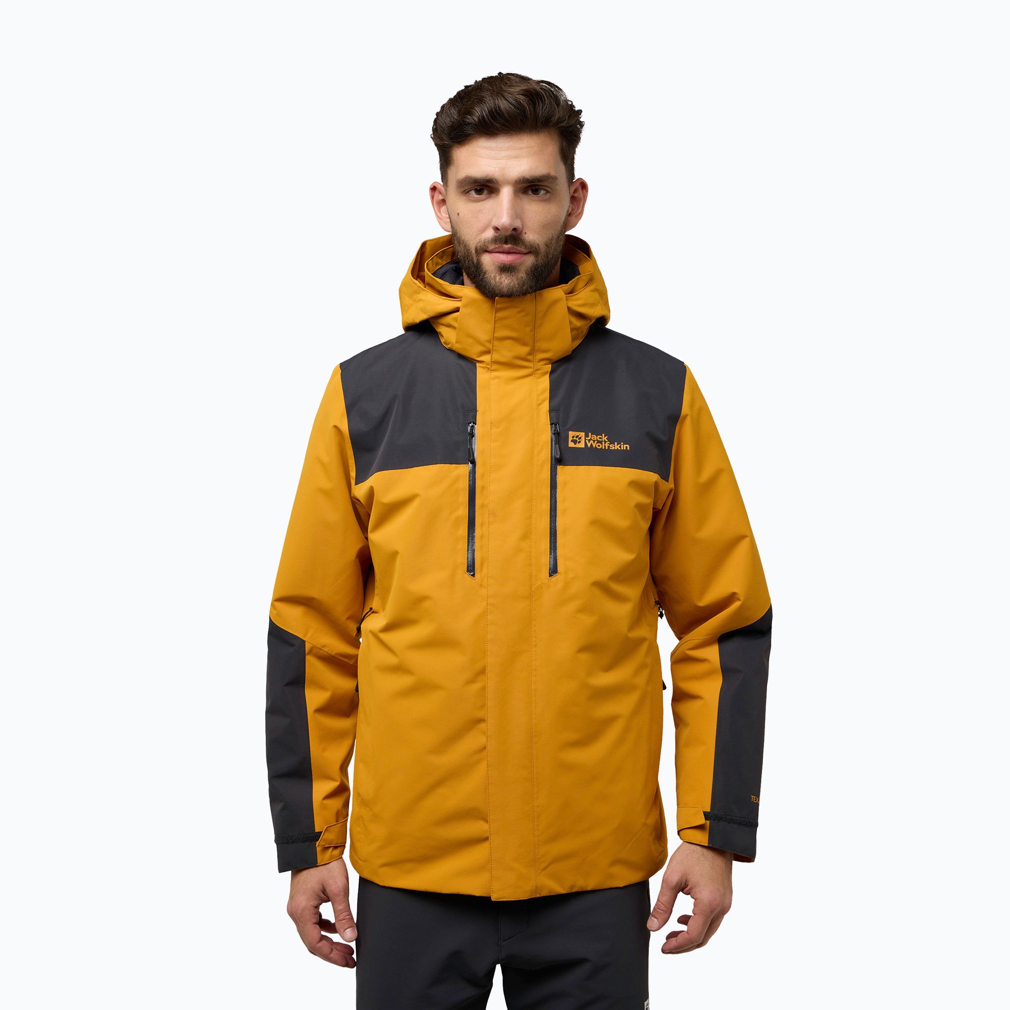 Kurtka 3w1 męska Jack Wolfskin Jasper 3In1 safflower 