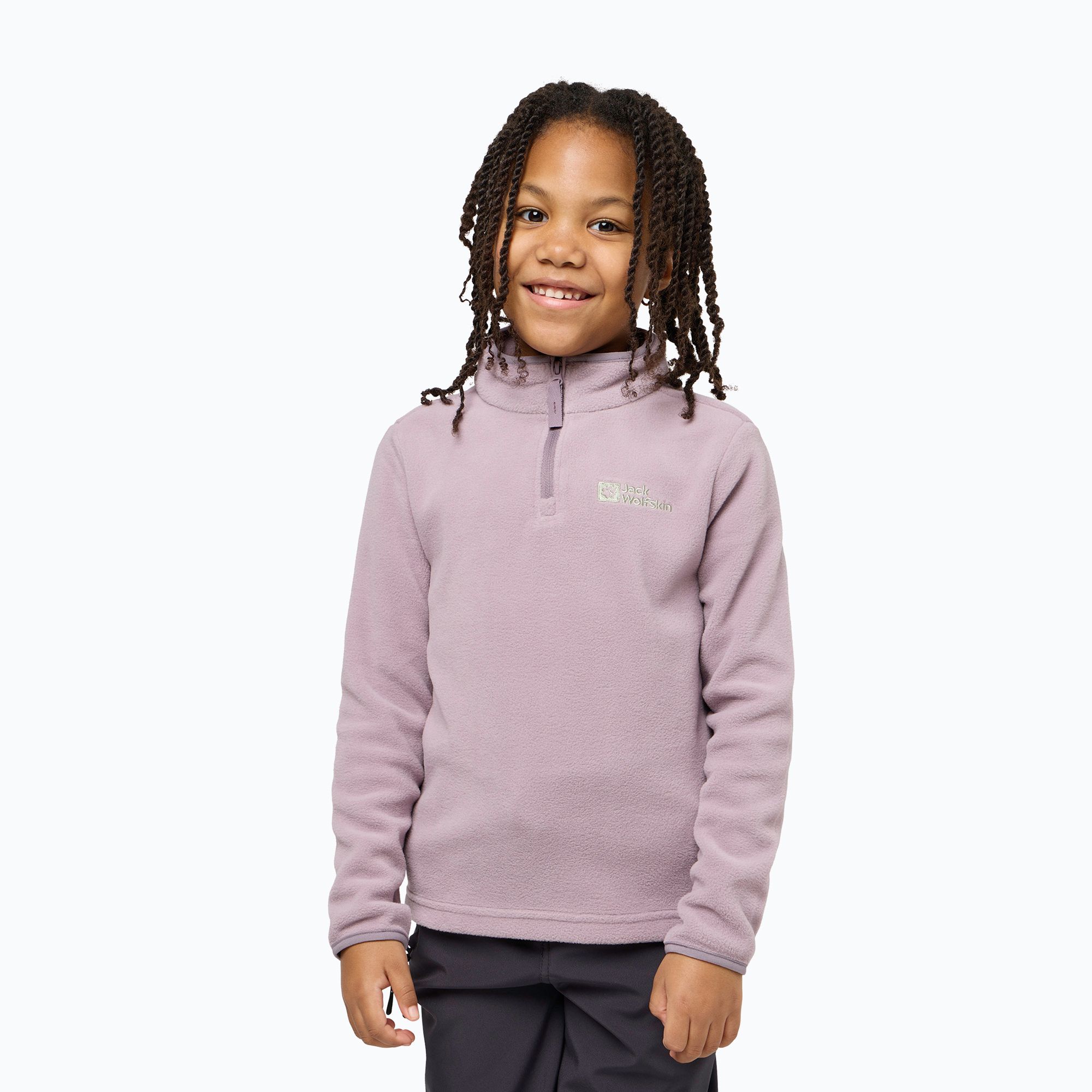 Bluza polarowa dziecięca Jack Wolfskin Taunus Halfzip wild blossom 