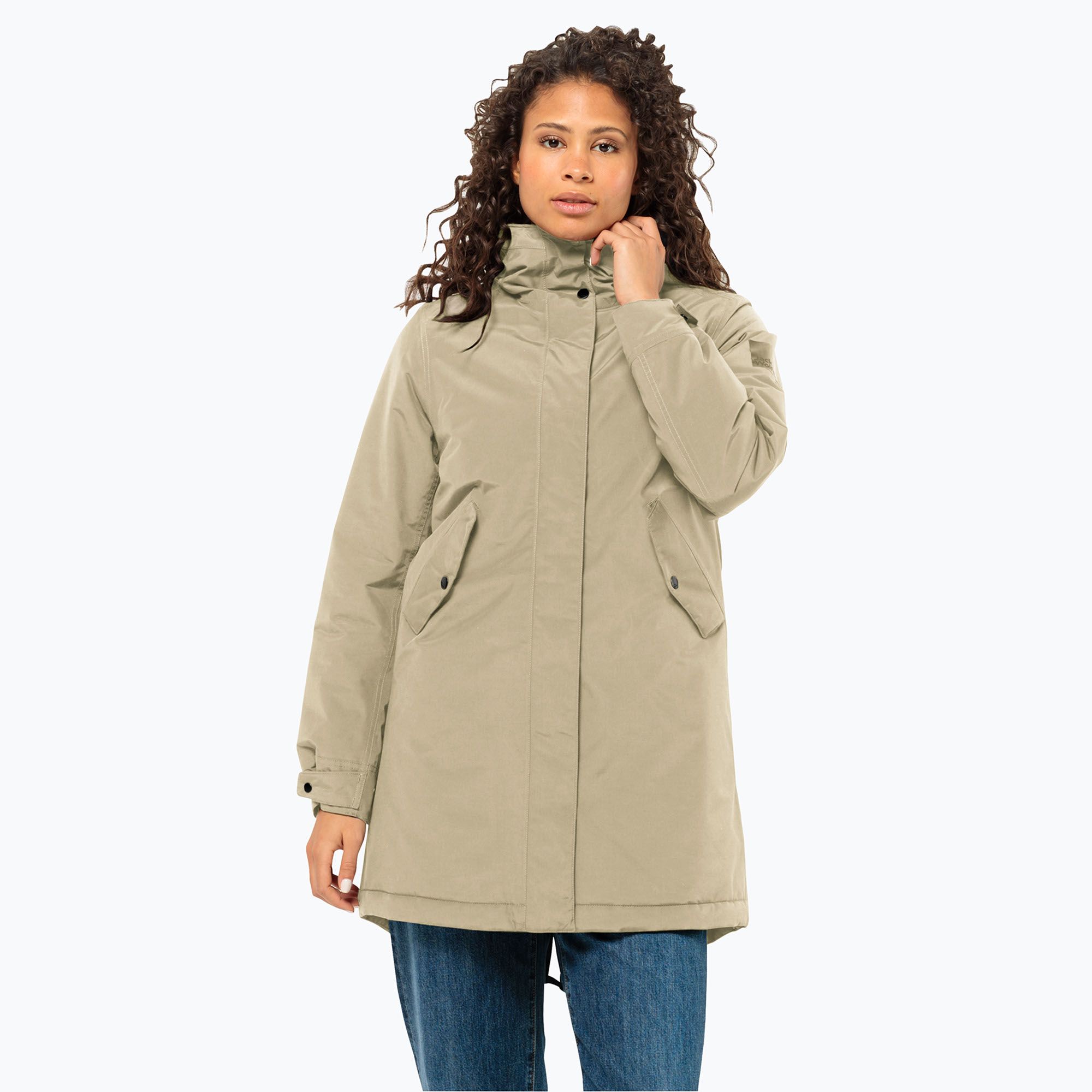 Kurtka zimowa damska Jack Wolfskin Talforst Parka anis 