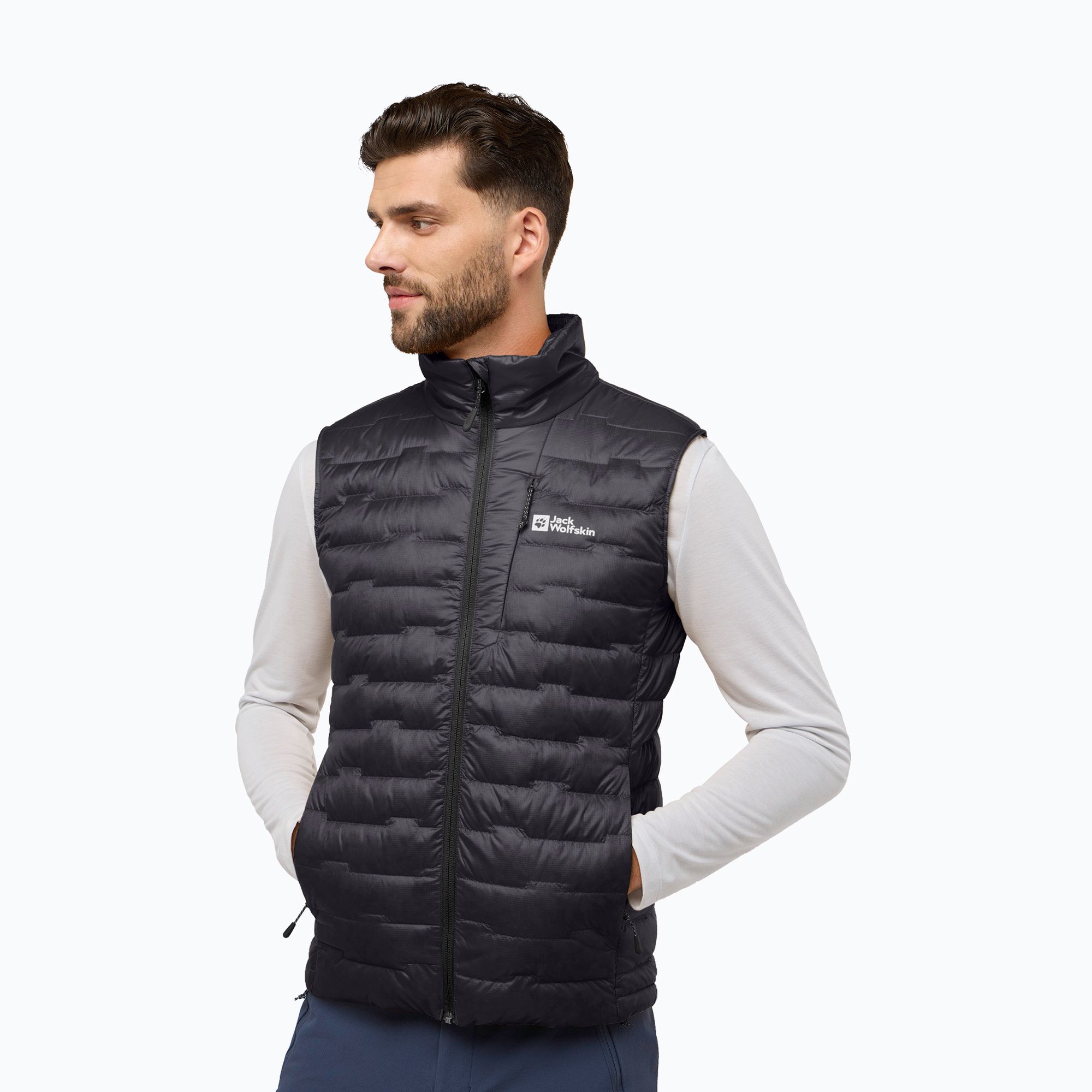 Bezrękawnik trekkingowy męski Jack Wolfskin Passamani Down phantom 