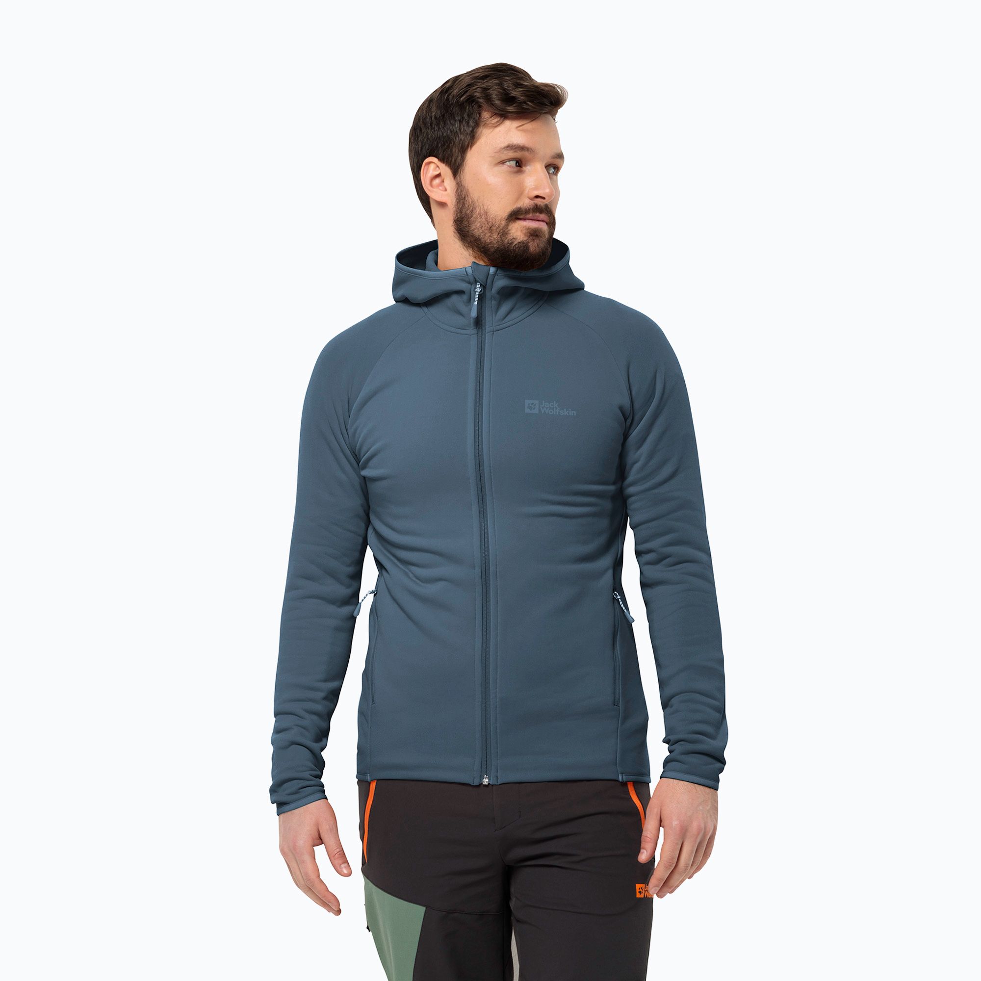 Bluza polarowa męska Jack Wolfskin Baiselberg Hooded Fz 