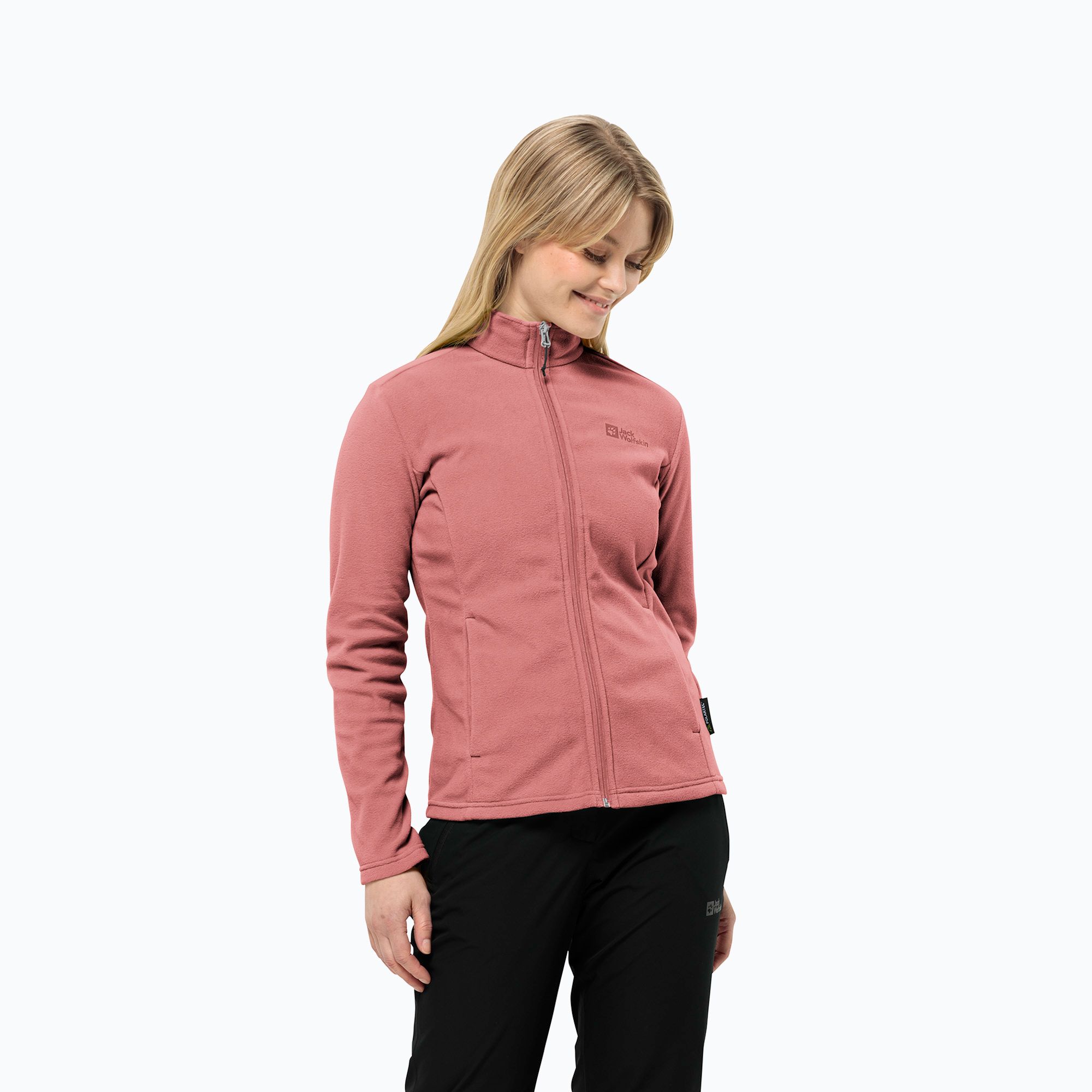 Bluza polarowa damska Jack Wolfskin Taunus Fz mineral red 