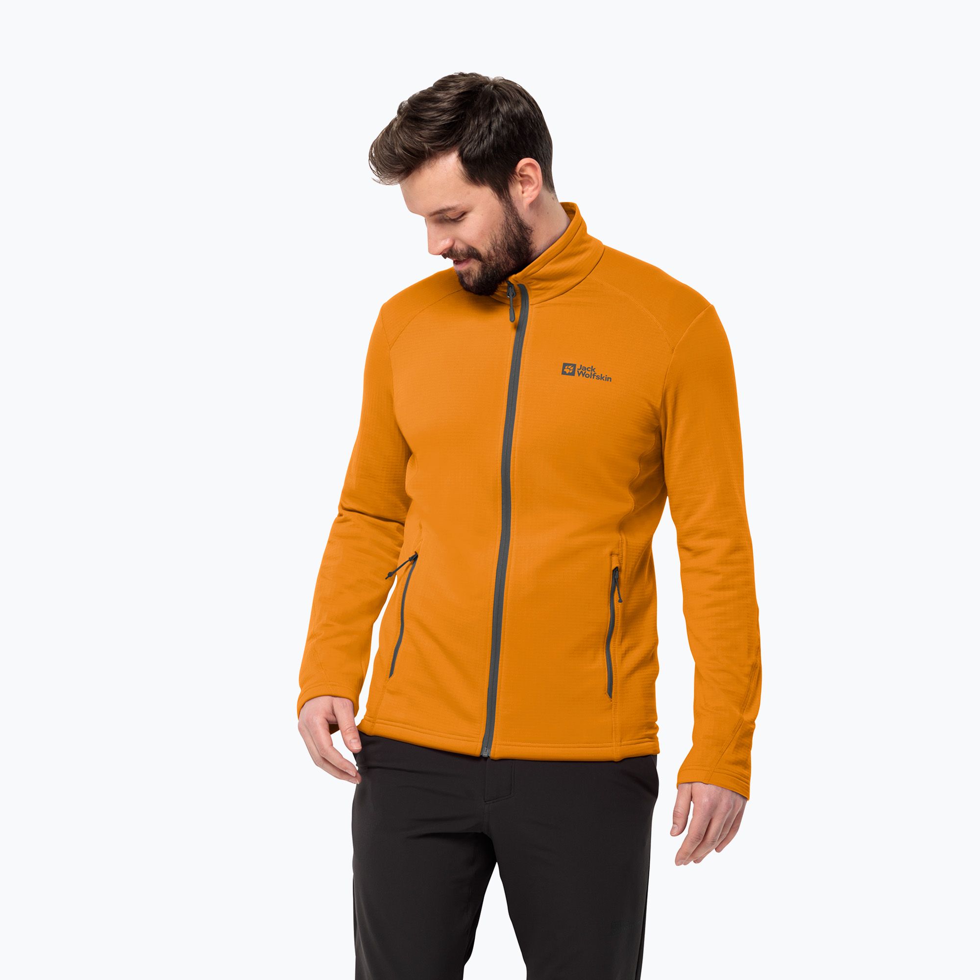 Bluza polarowa męska Jack Wolfskin Kolbenberg Fz safflower 