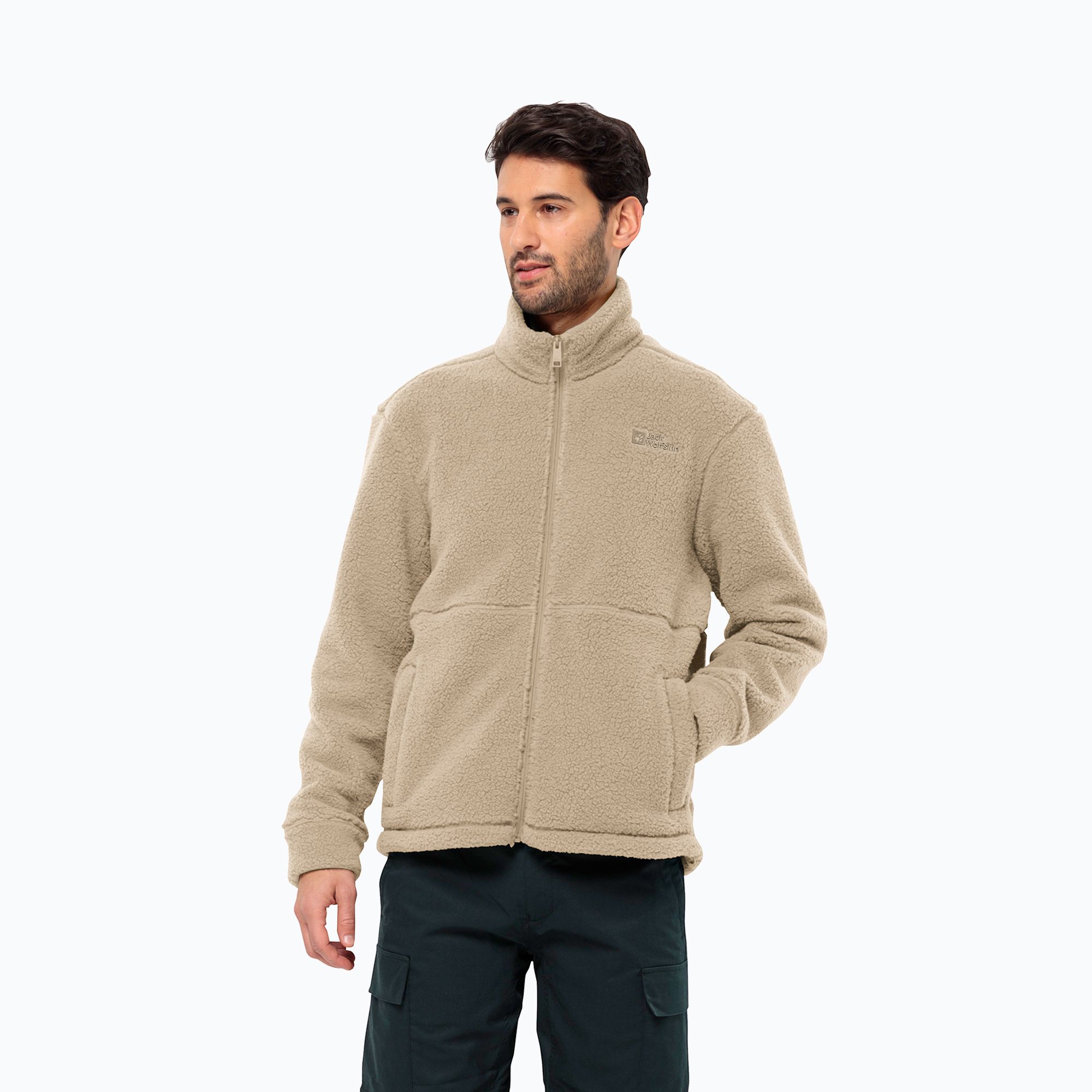Bluza polarowa męska Jack Wolfskin Felslicht anis 
