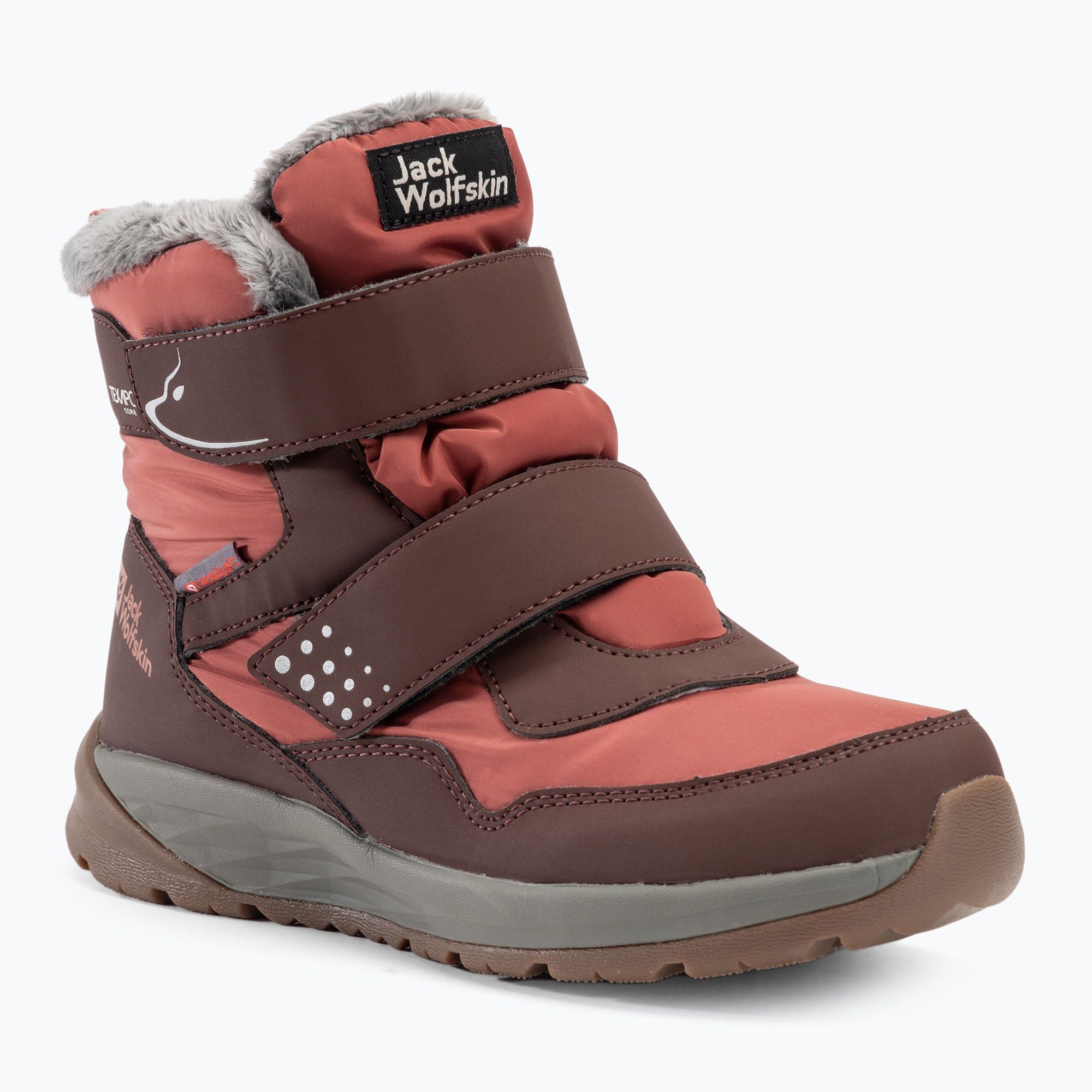 Buty dziecięce Jack Wolfskin Polar Bear-B Texapore Mid Vc dark mahogany 