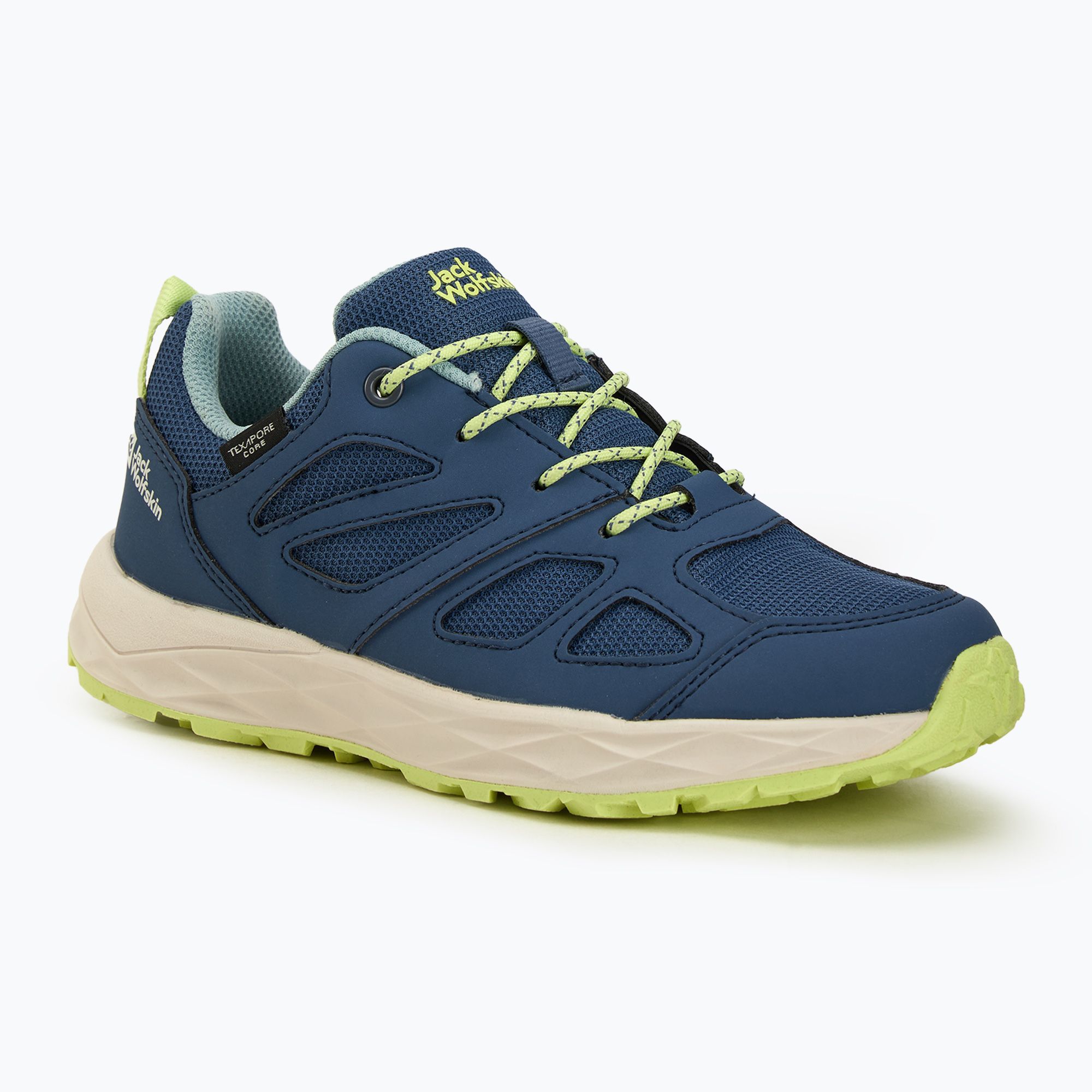 Buty trekkingowe dziecięce Jack Wolfskin Woodland 2 Texapore Low evening sky 