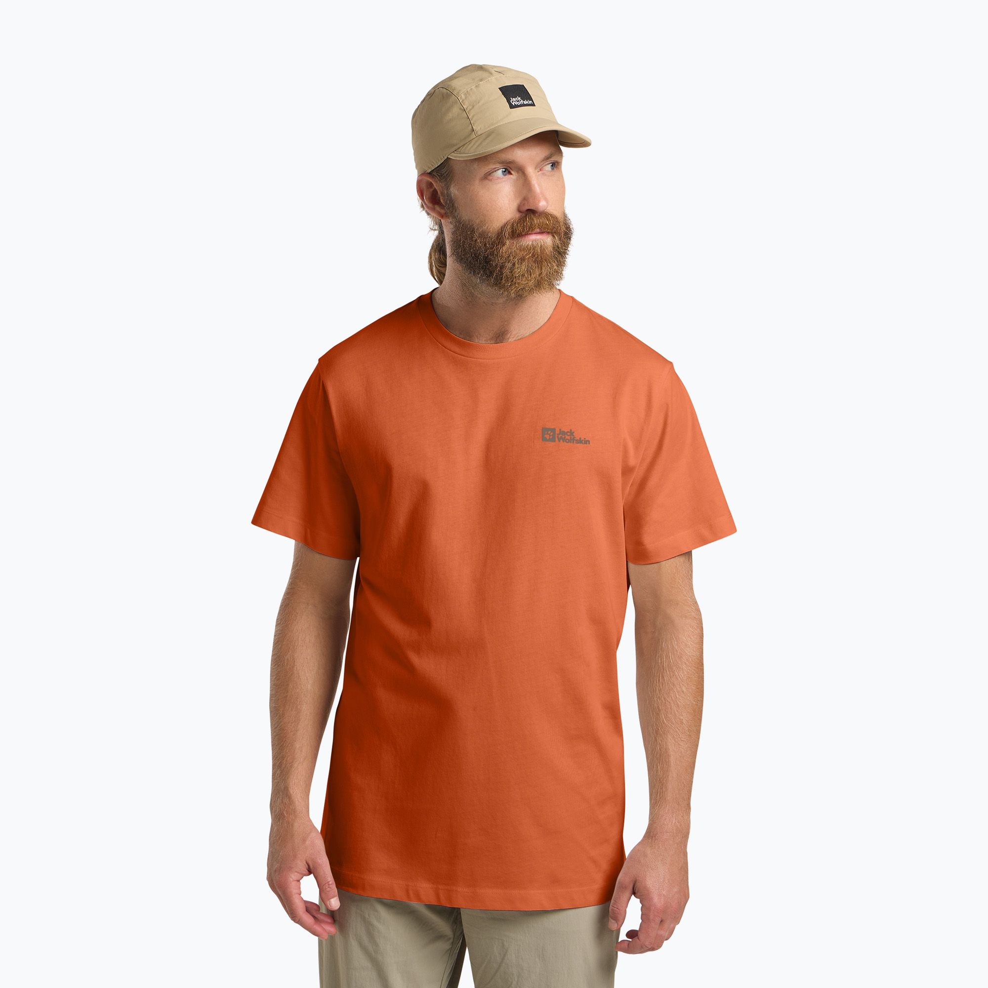 Koszulka męska Jack Wolfskin Essential burnt orange 