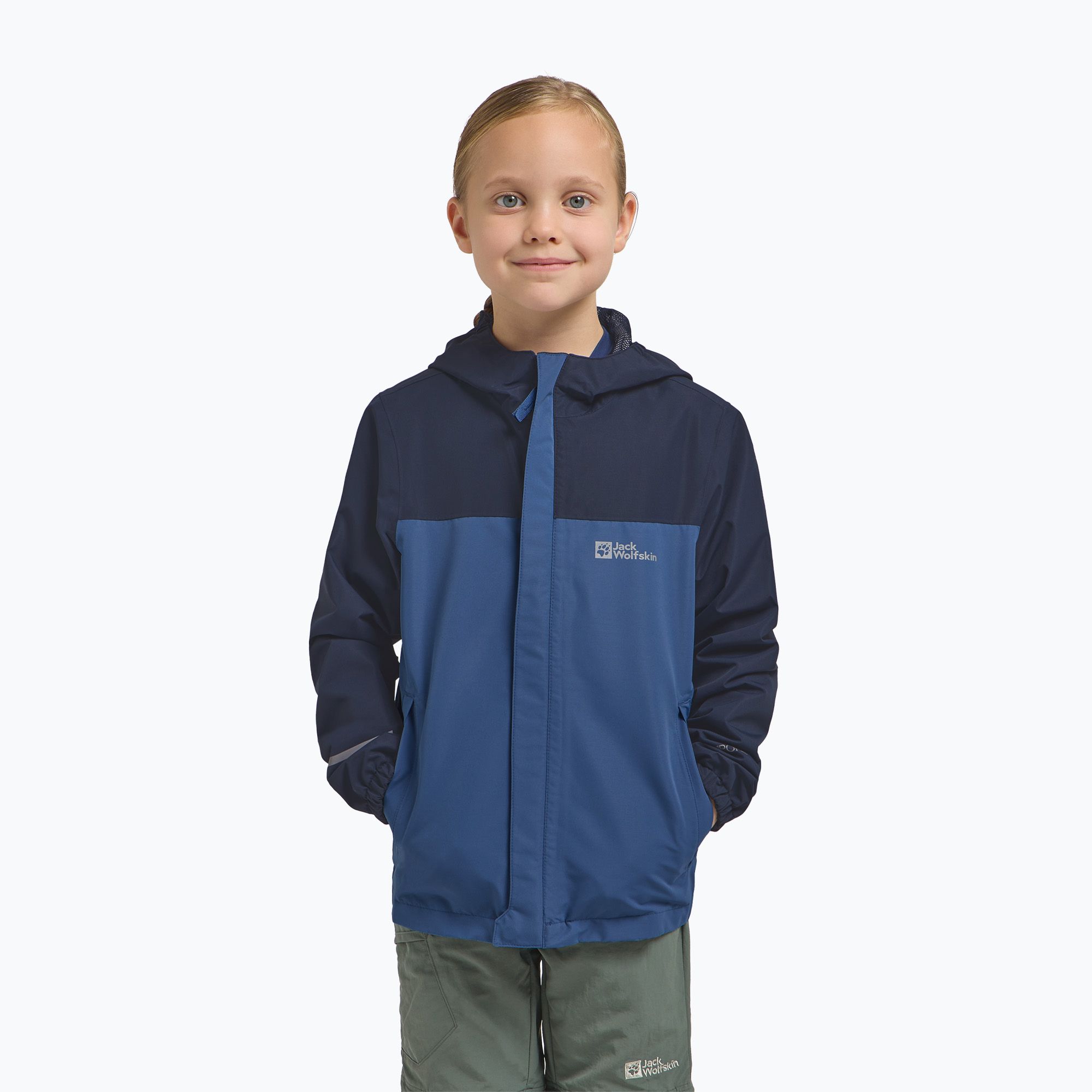 Kurtka przeciwdeszczowa dziecięca Jack Wolfskin Tucan evening sky 