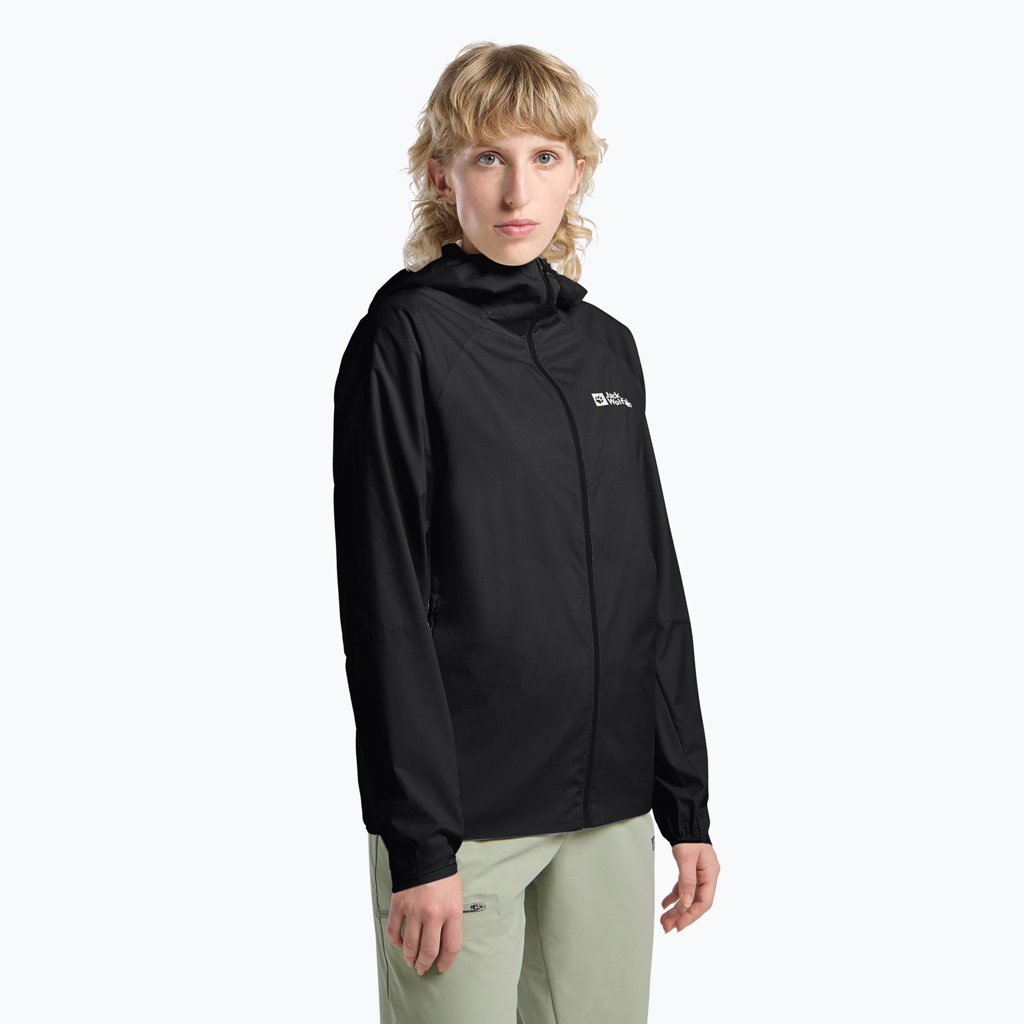 Kurtka przeciwwiatrowa damska Jack Wolfskin Prelight Octa black 