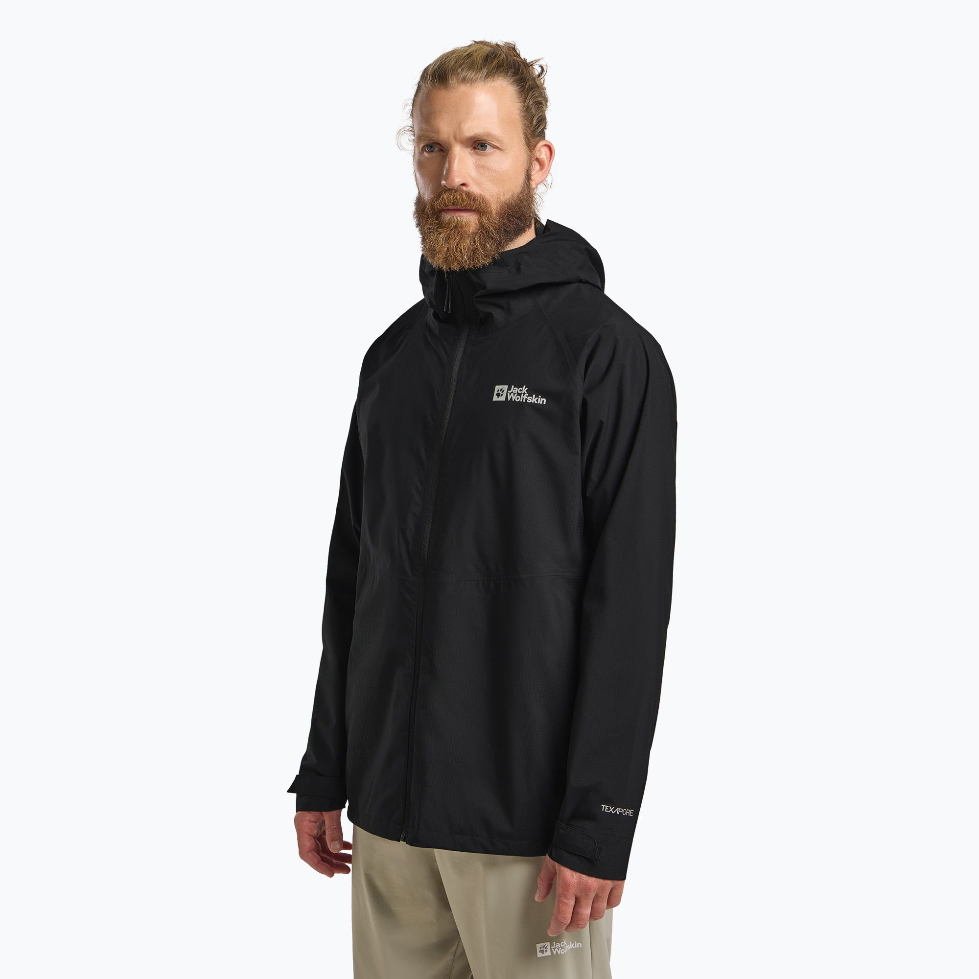 Kurtka przeciwdeszczowa męska Jack Wolfskin Prelight 2.5L LT black 