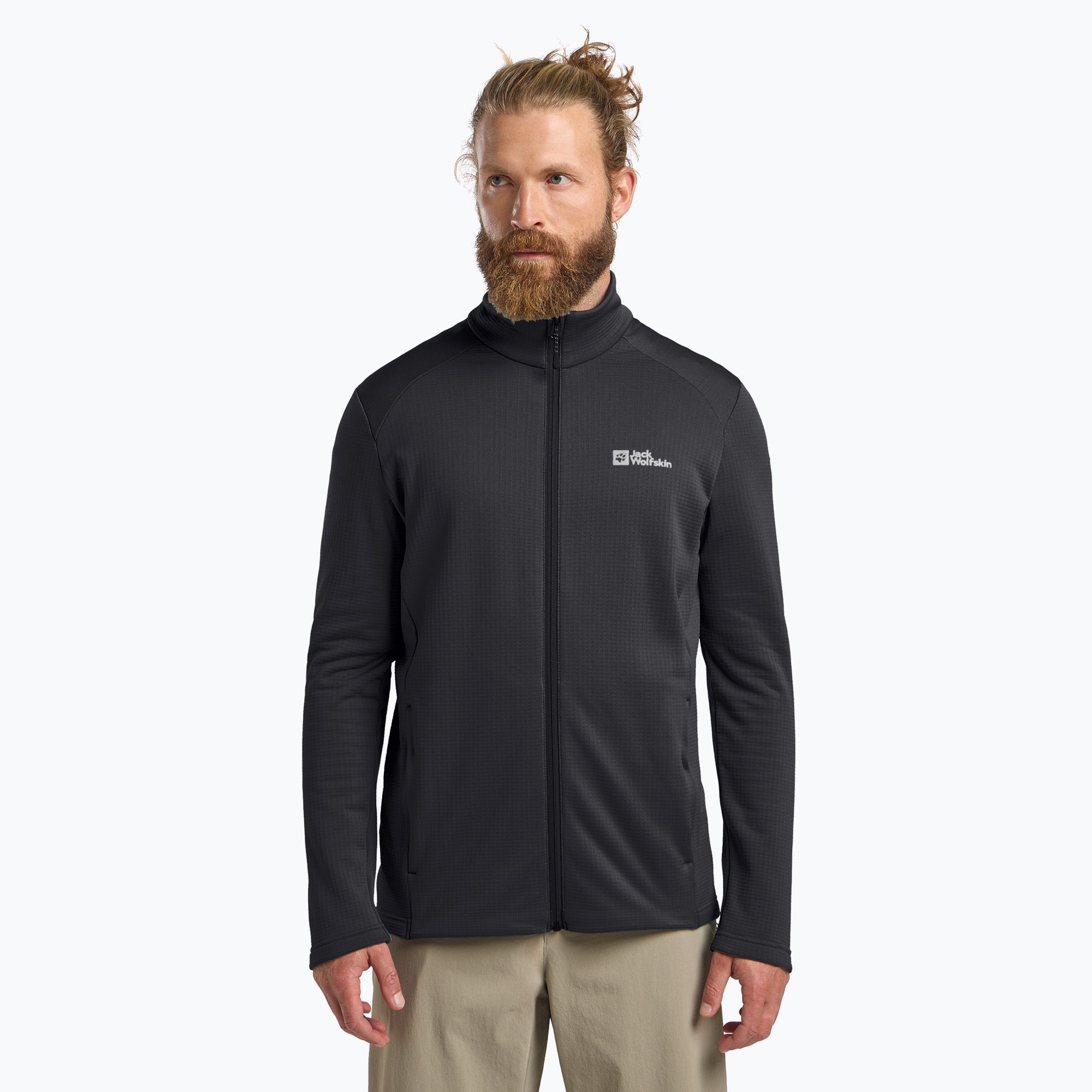 Bluza polarowa męska Jack Wolfskin Kolbenberg Full Zip phantom 