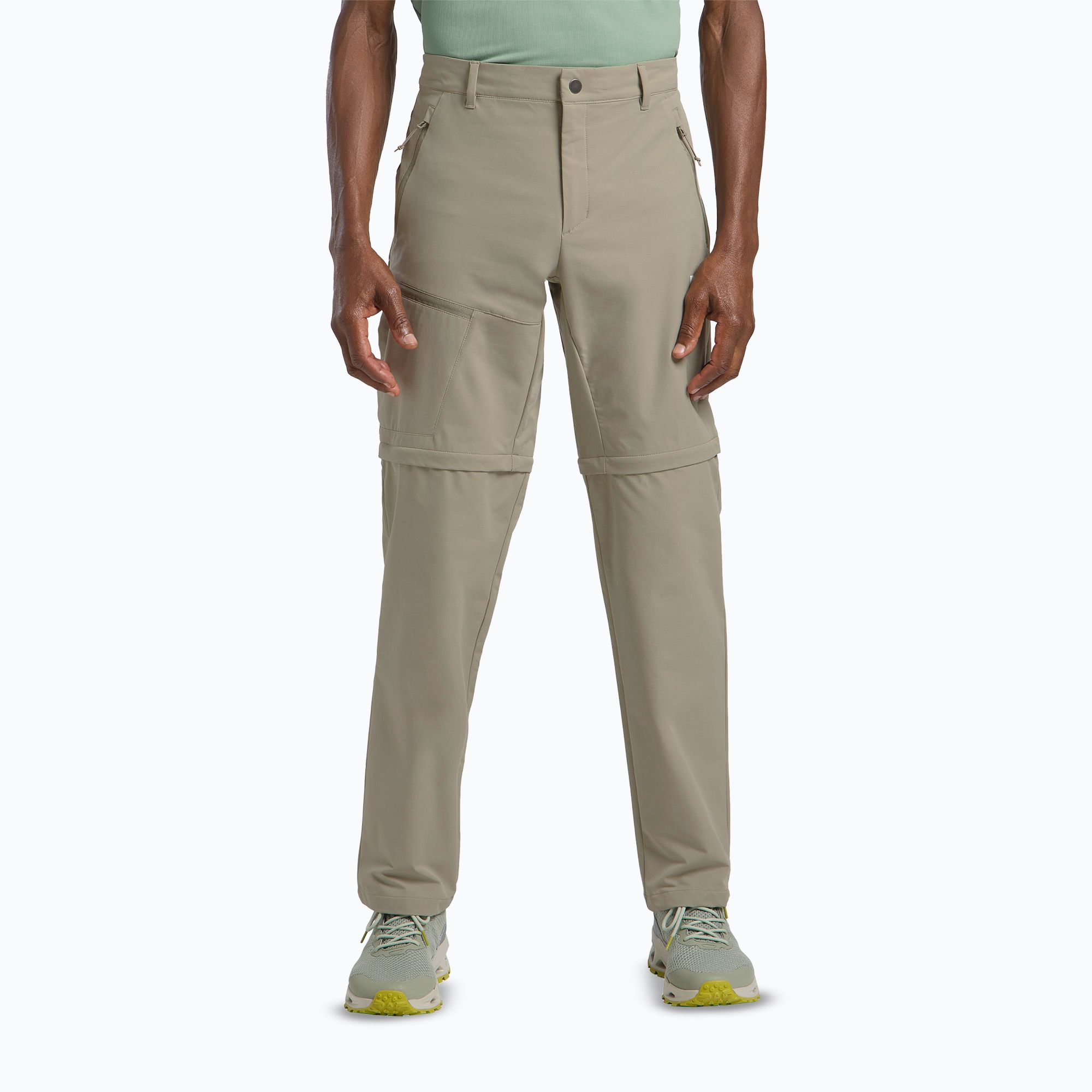 Spodnie trekkingowe męskie Jack Wolfskin Pico Trail Zip Off stone 