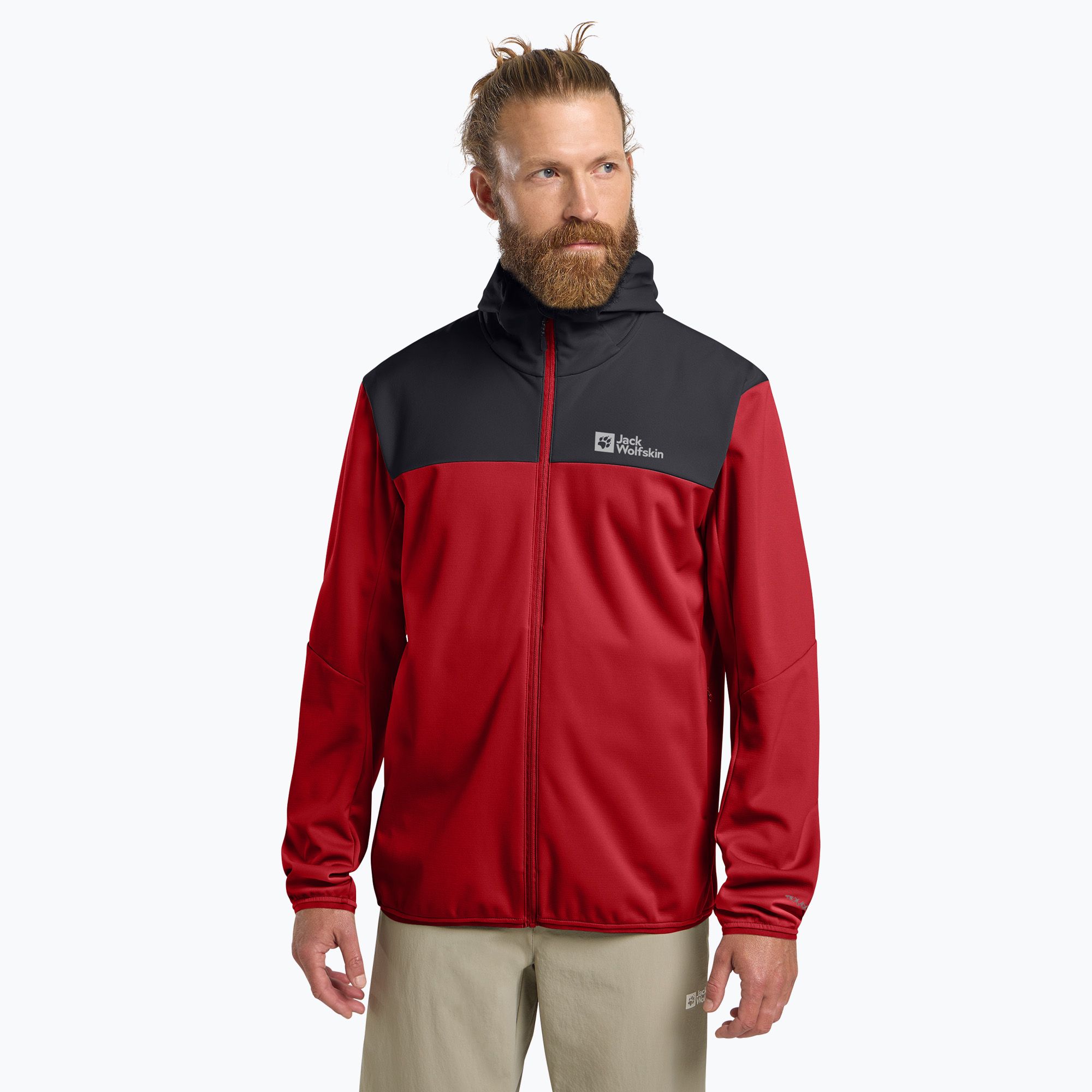Kurtka softshell męska Jack Wolfskin Feldberg Hoody adrenaline red 