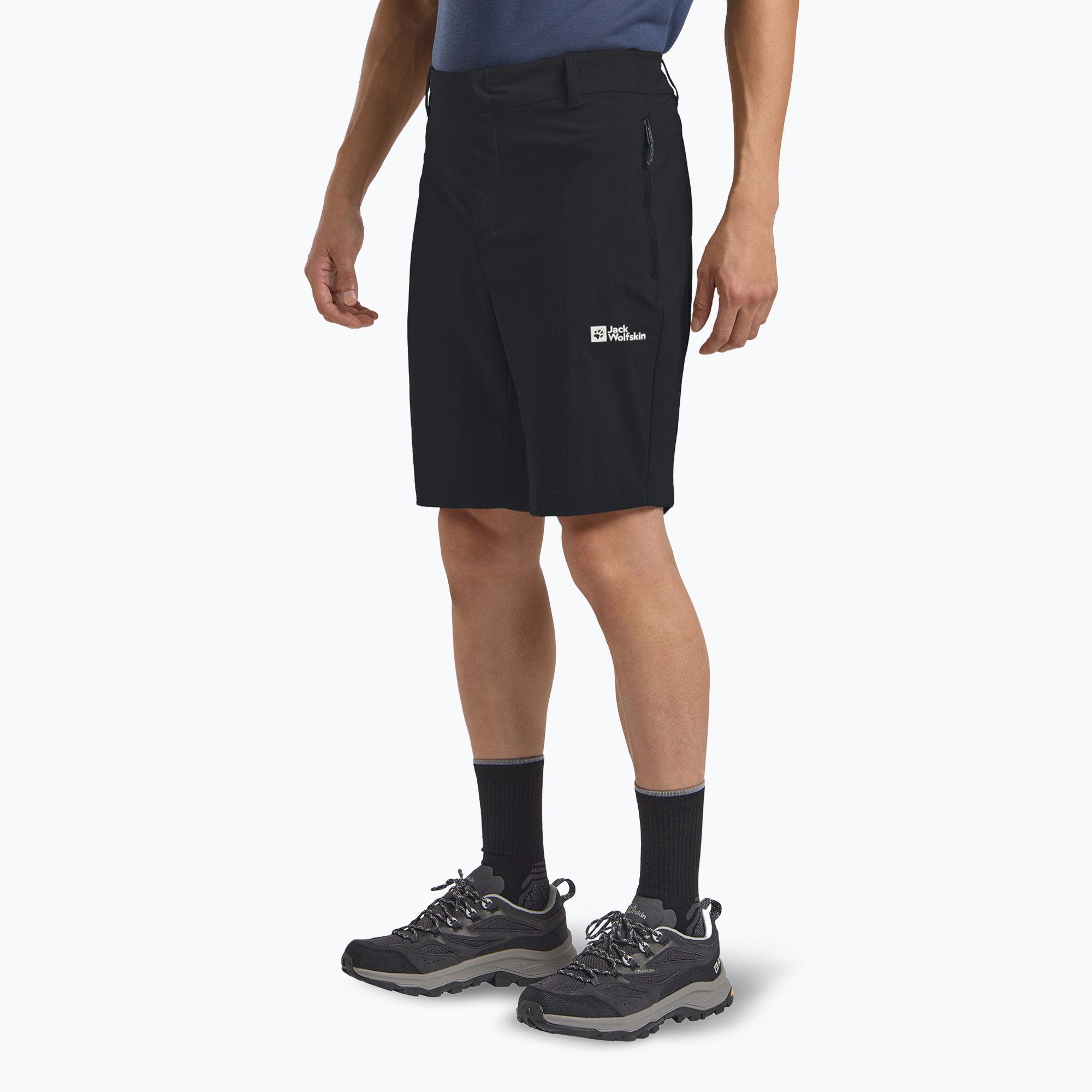 Spodenki trekkingowe męskie Jack Wolfskin Hikeout black 
