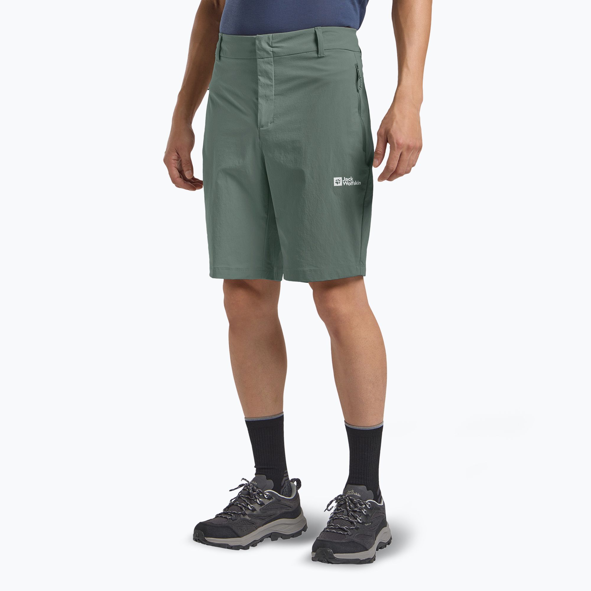 Spodenki trekkingowe męskie Jack Wolfskin Hikeout slate green 