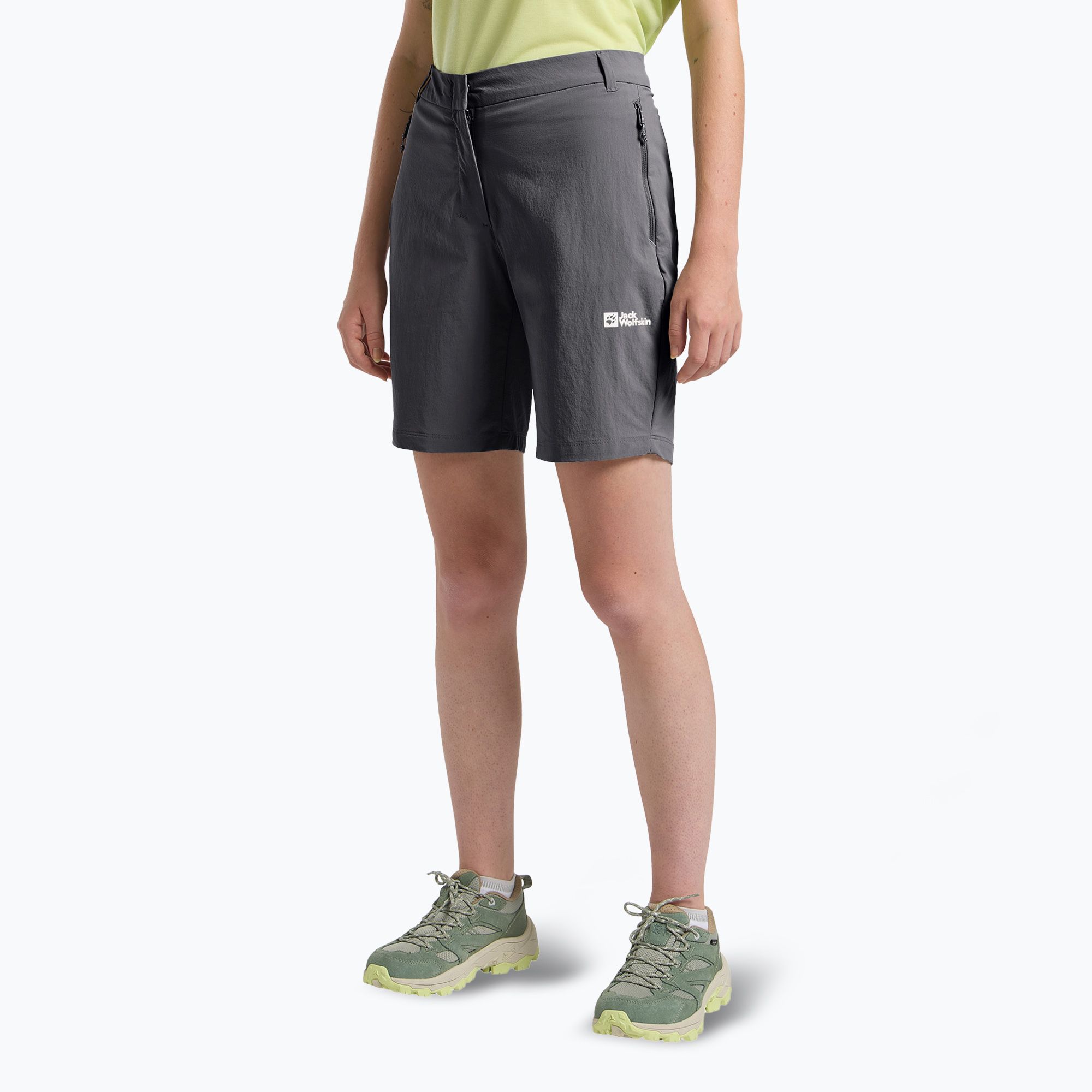 Spodenki trekkingowe damskie Jack Wolfskin Hikeout black 