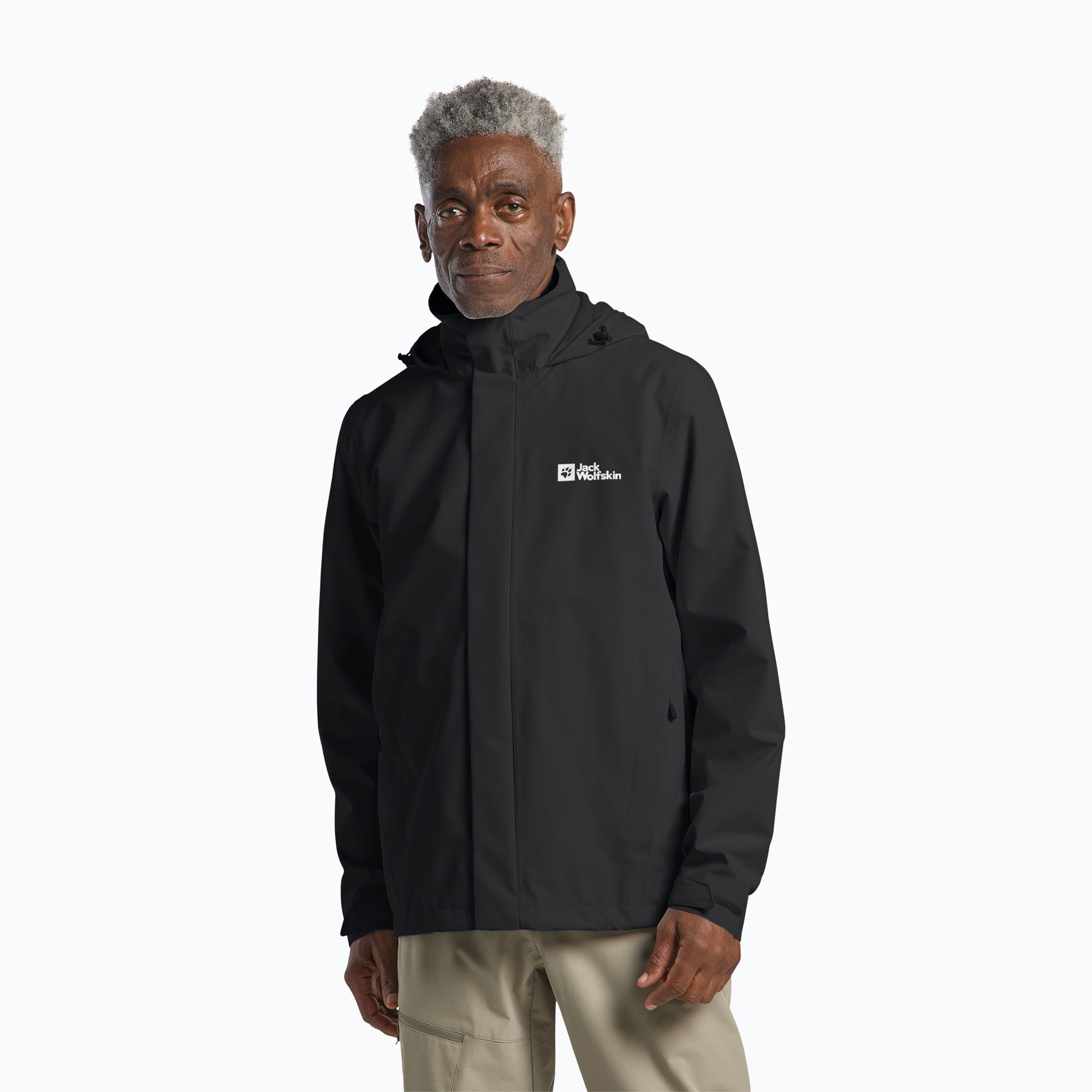Kurtka przeciwdeszczowa męska Jack Wolfskin Trailtime 2L black 