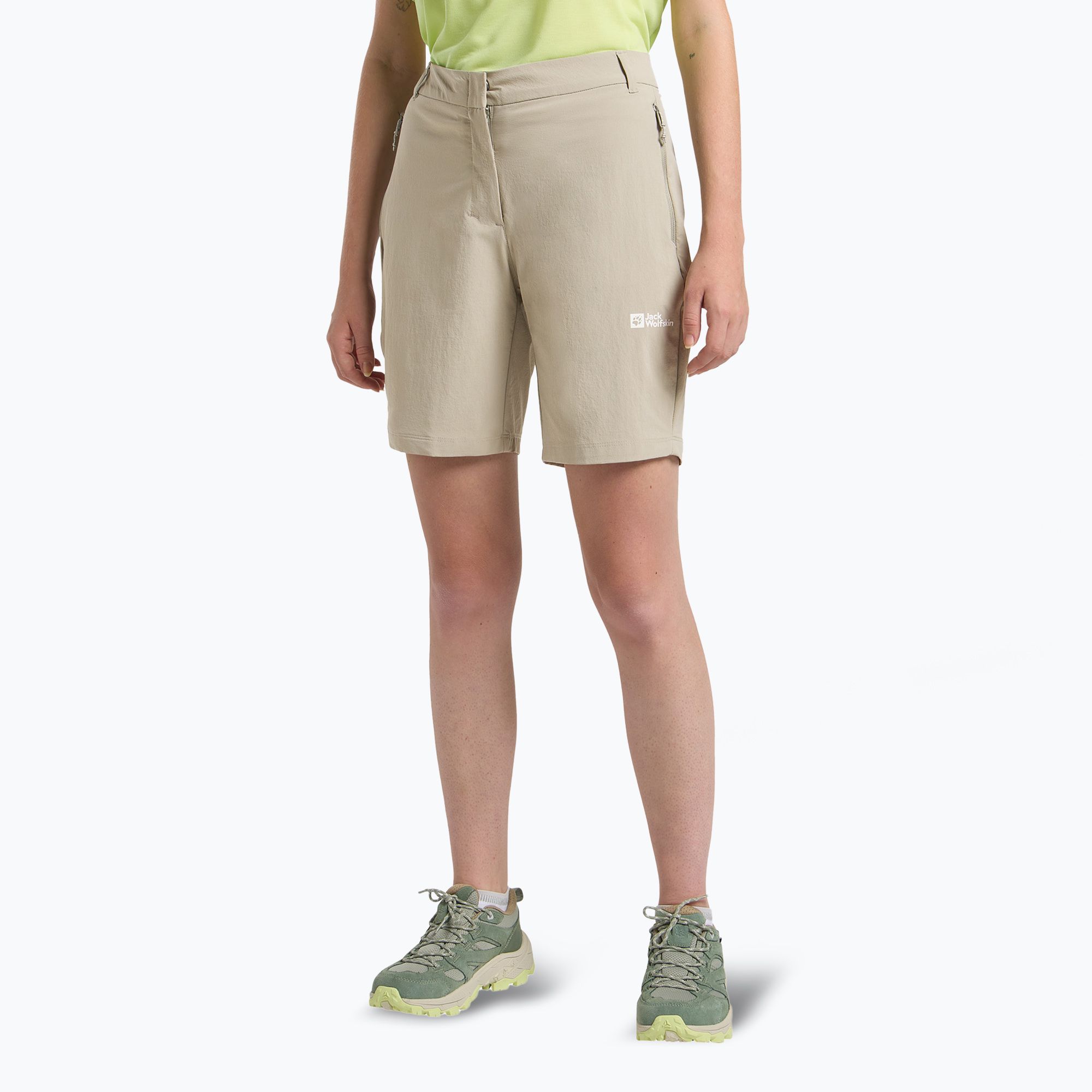 Spodenki trekkingowe damskie Jack Wolfskin Hikeout stone 